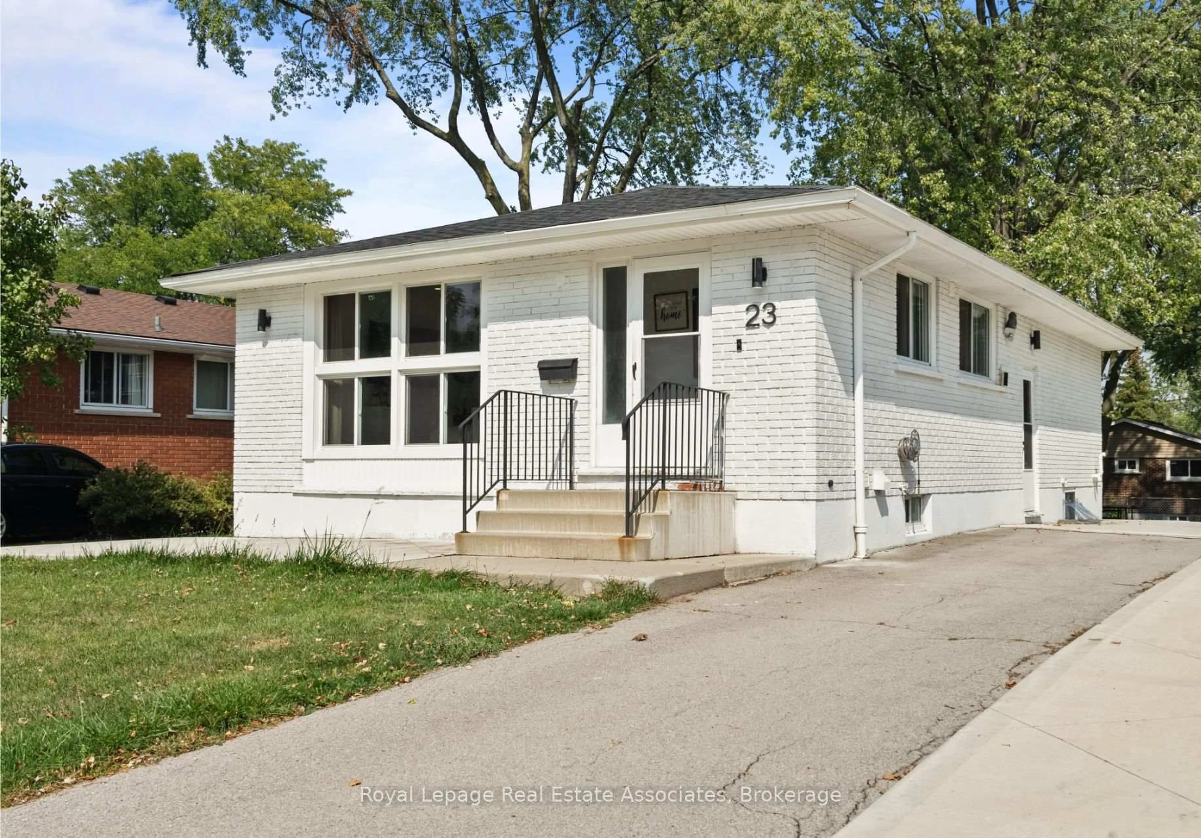 Home with vinyl exterior material, street for 23 Thorley Dr, Hamilton Ontario L8T 2Y9