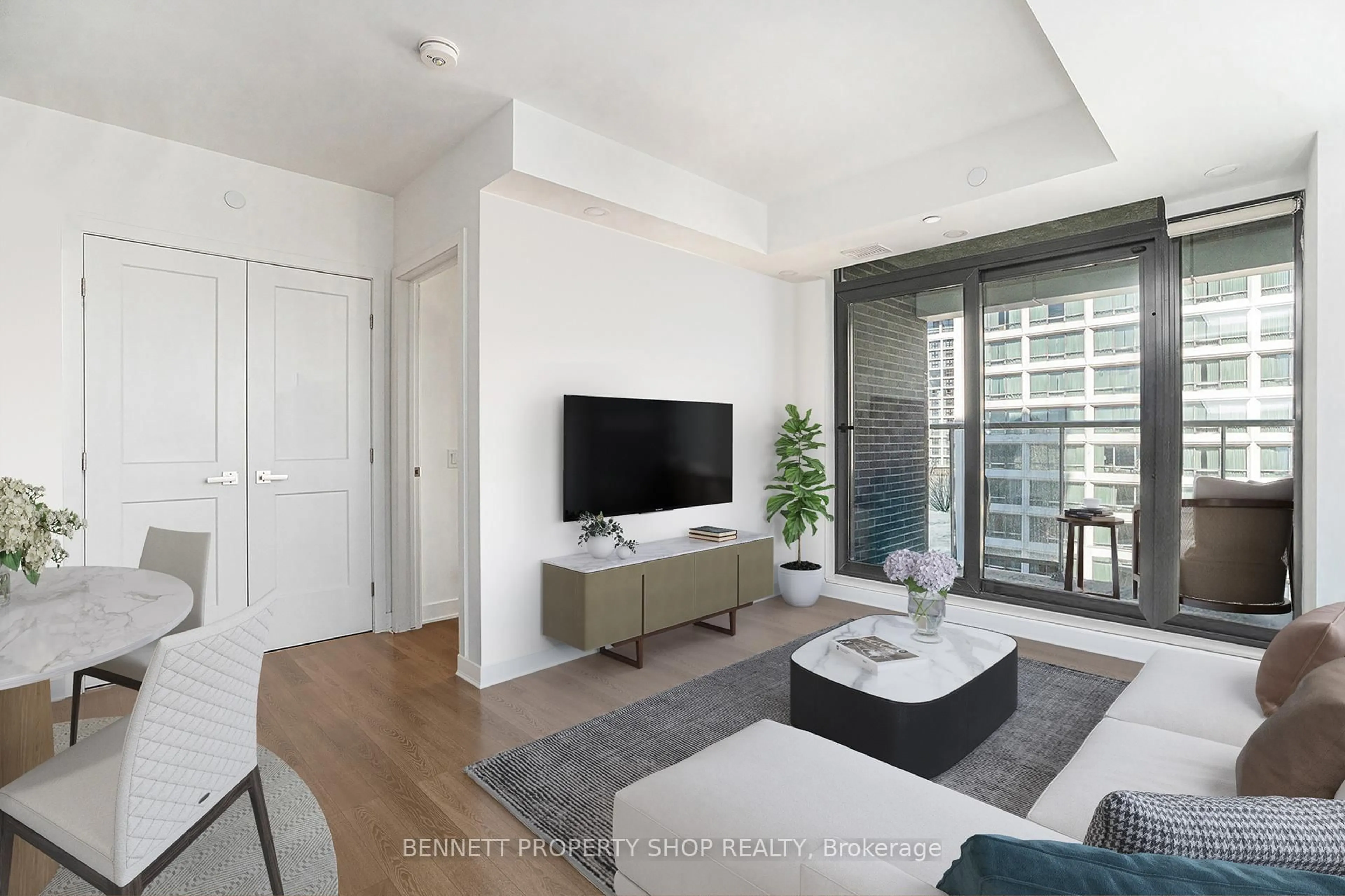 Living room with furniture, unknown for 340 Queen St #1607, Ottawa Ontario K1R 0G1