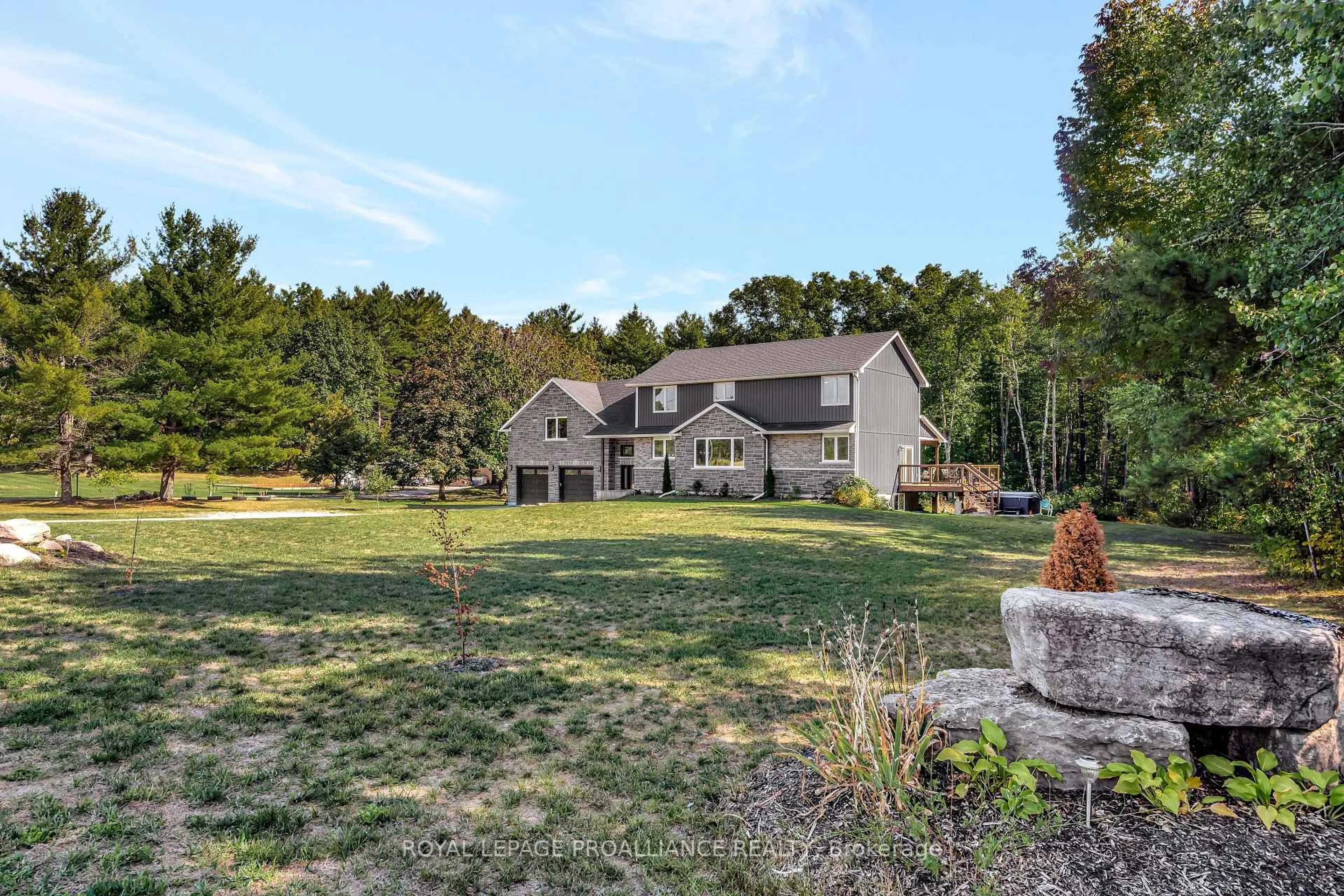 A pic from outside/outdoor area/front of a property/back of a property/a pic from drone, mountain view for 296 Bird Rd, Stirling Ontario K0K 3E0
