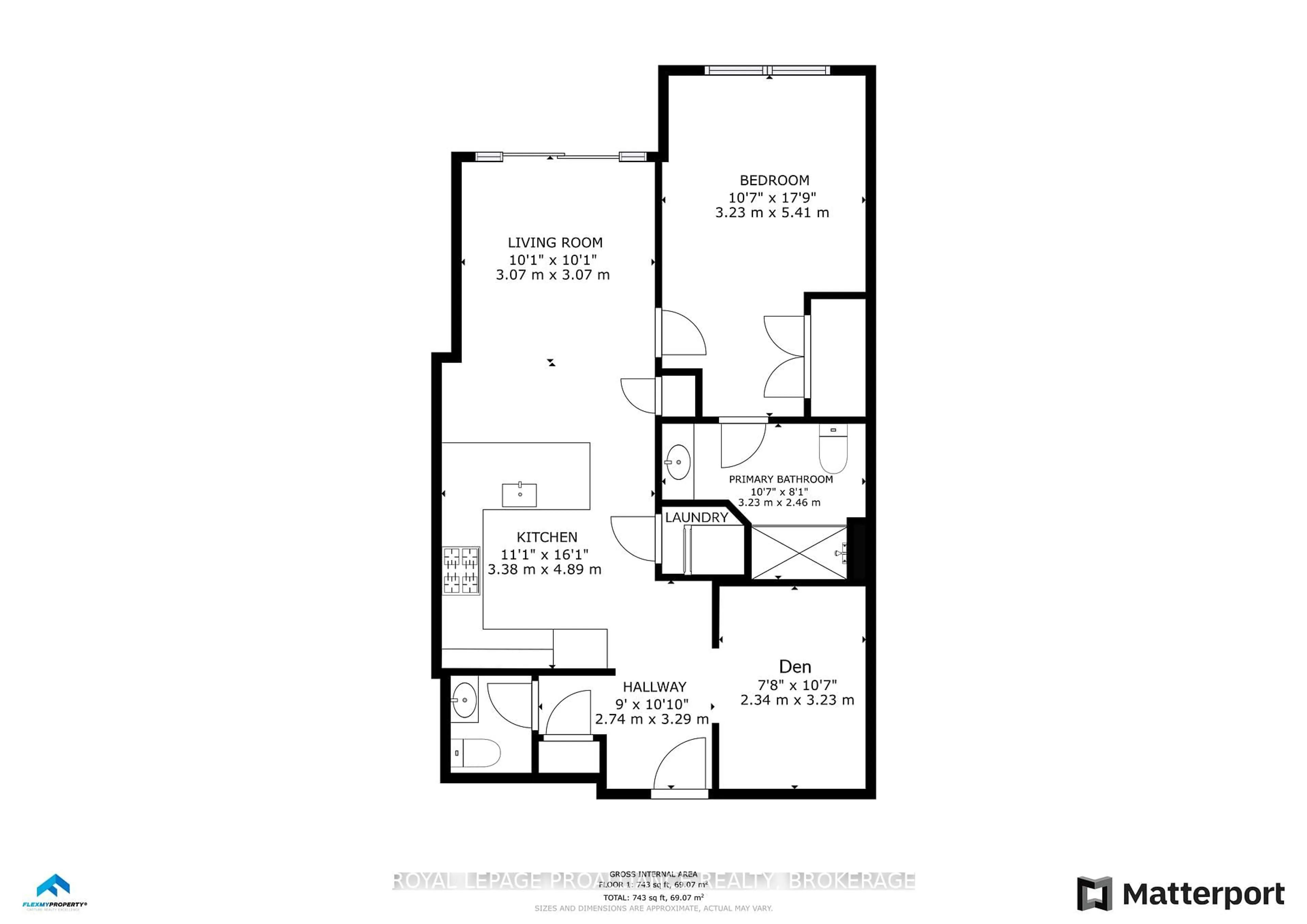 Floor plan for 129 South St #618, Gananoque Ontario K7G 0B1