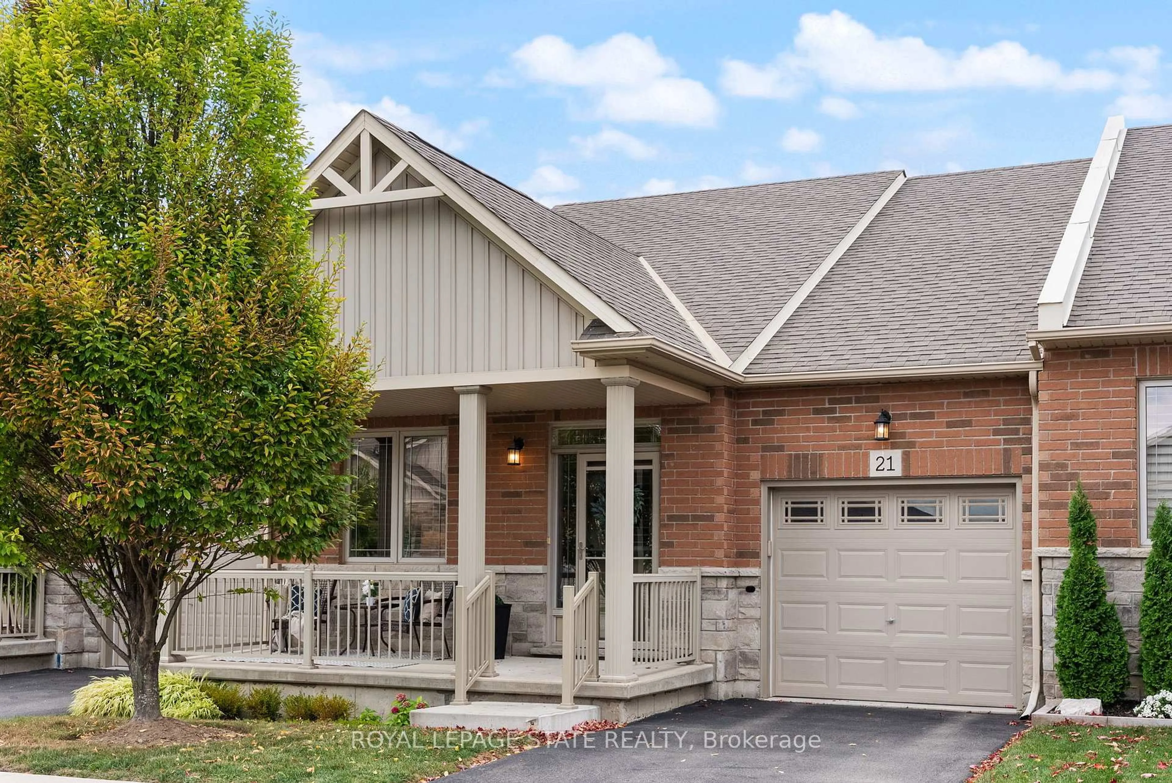 Home with brick exterior material, street for 21 Finton Lane, Hamilton Ontario L0R 1C0