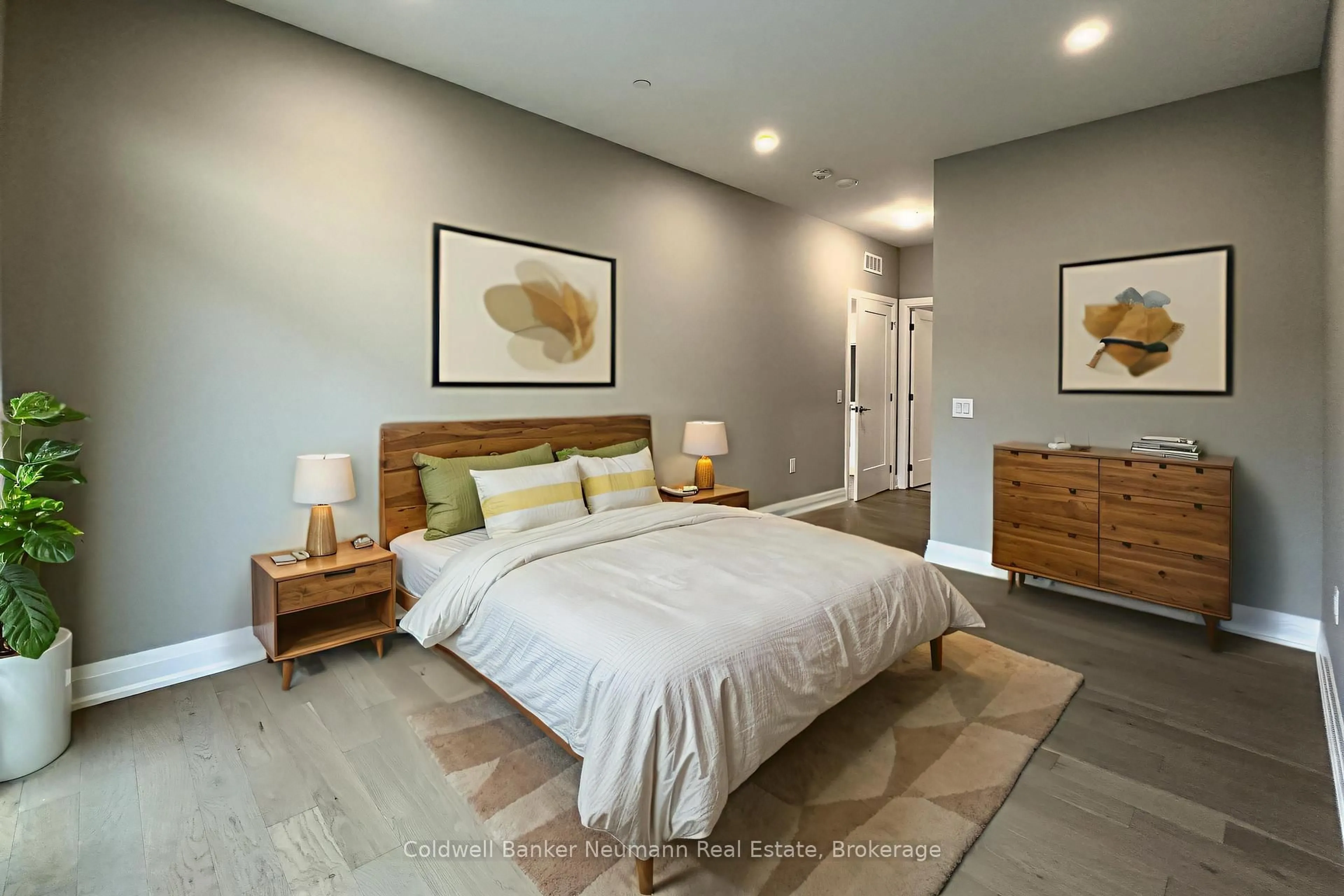 Bedroom with bed, unknown for 71 Wyndham St #209, Guelph Ontario N1E 5R3