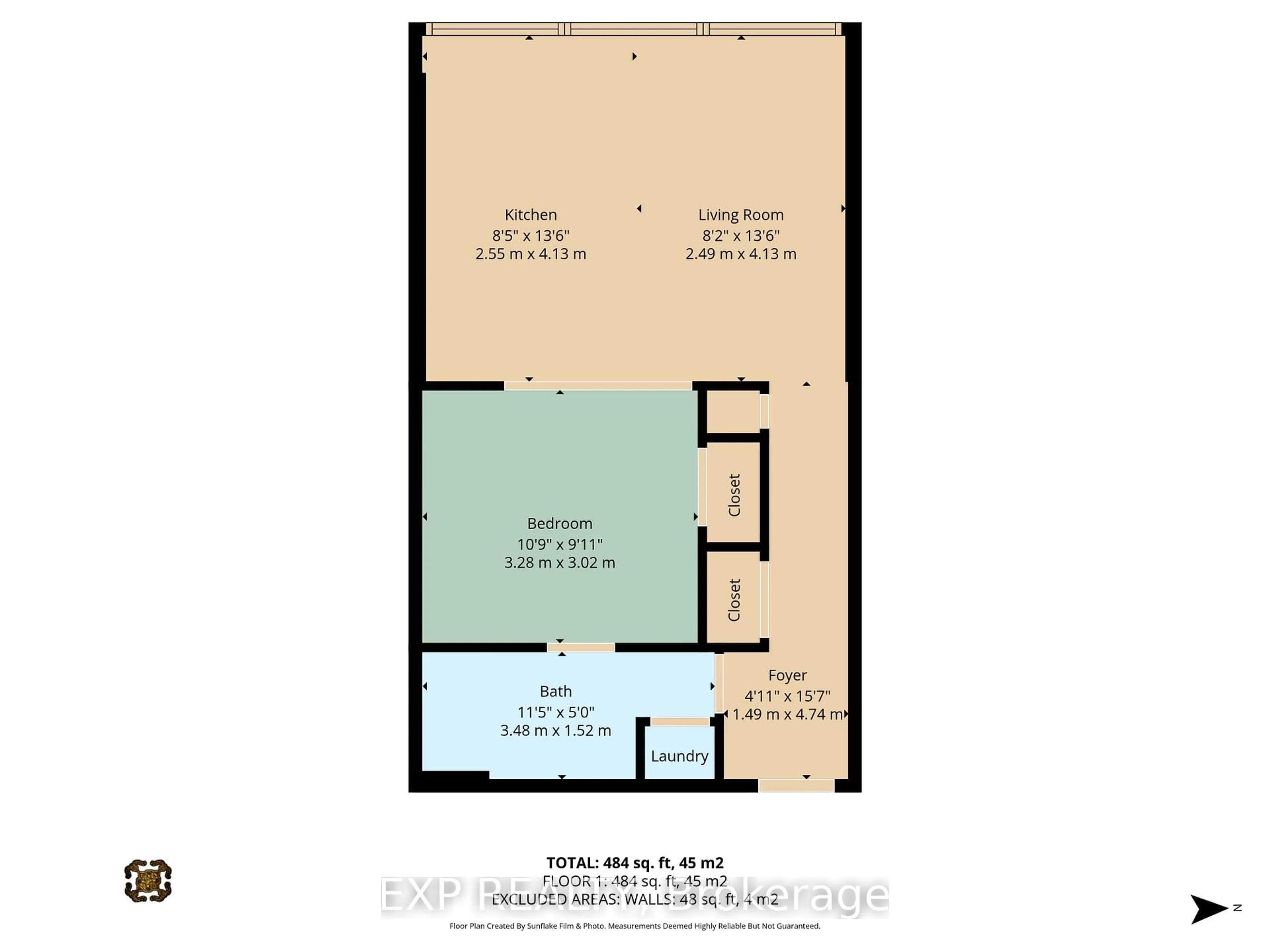 Floor plan for 300 Lisgar St #812, Ottawa Ontario K2P 0E2