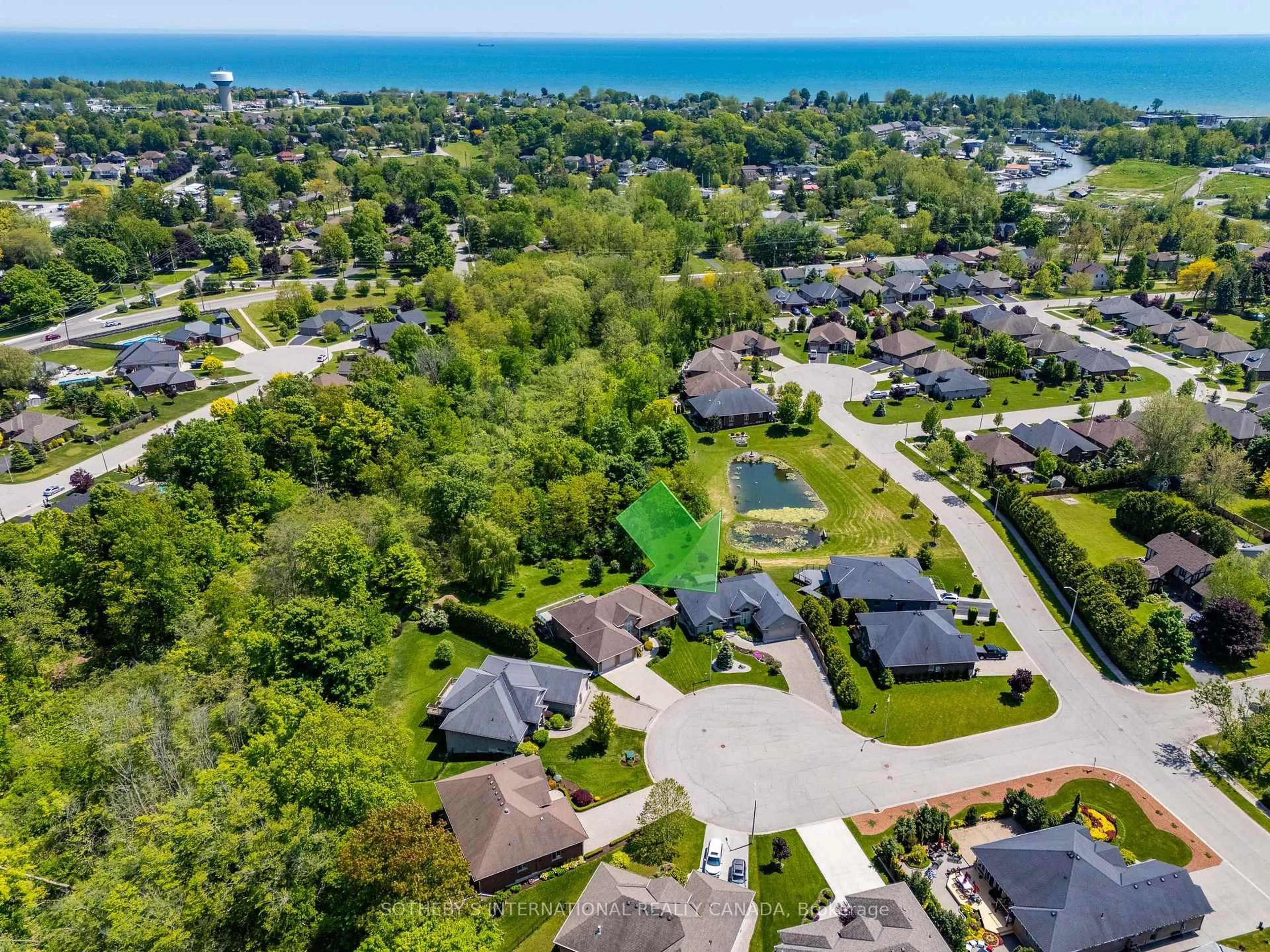 A pic from outside/outdoor area/front of a property/back of a property/a pic from drone, water/lake/river/ocean view for 25 Birch Ave, Norfolk Ontario N0A 1N6