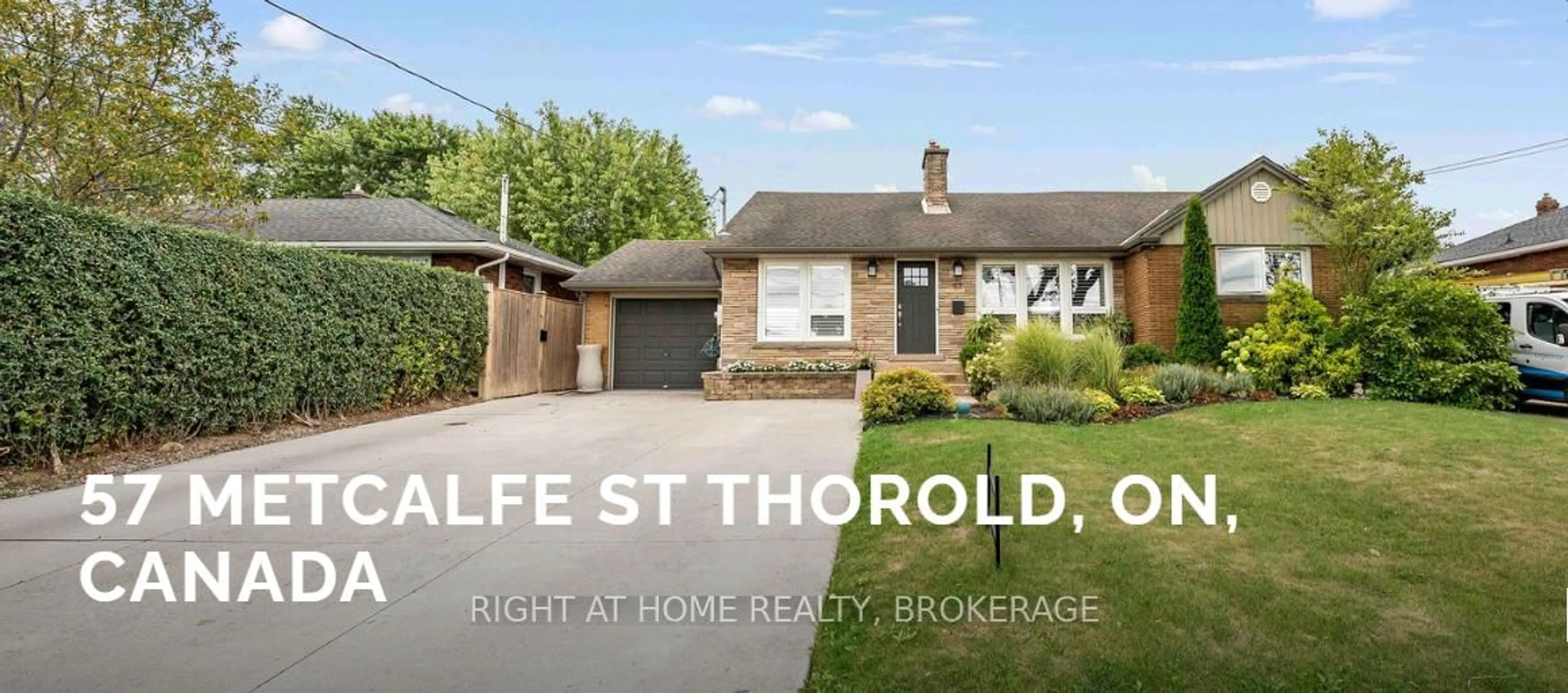 A pic from outside/outdoor area/front of a property/back of a property/a pic from drone, street for 57 Metcalfe St, Thorold Ontario L2V 3A2