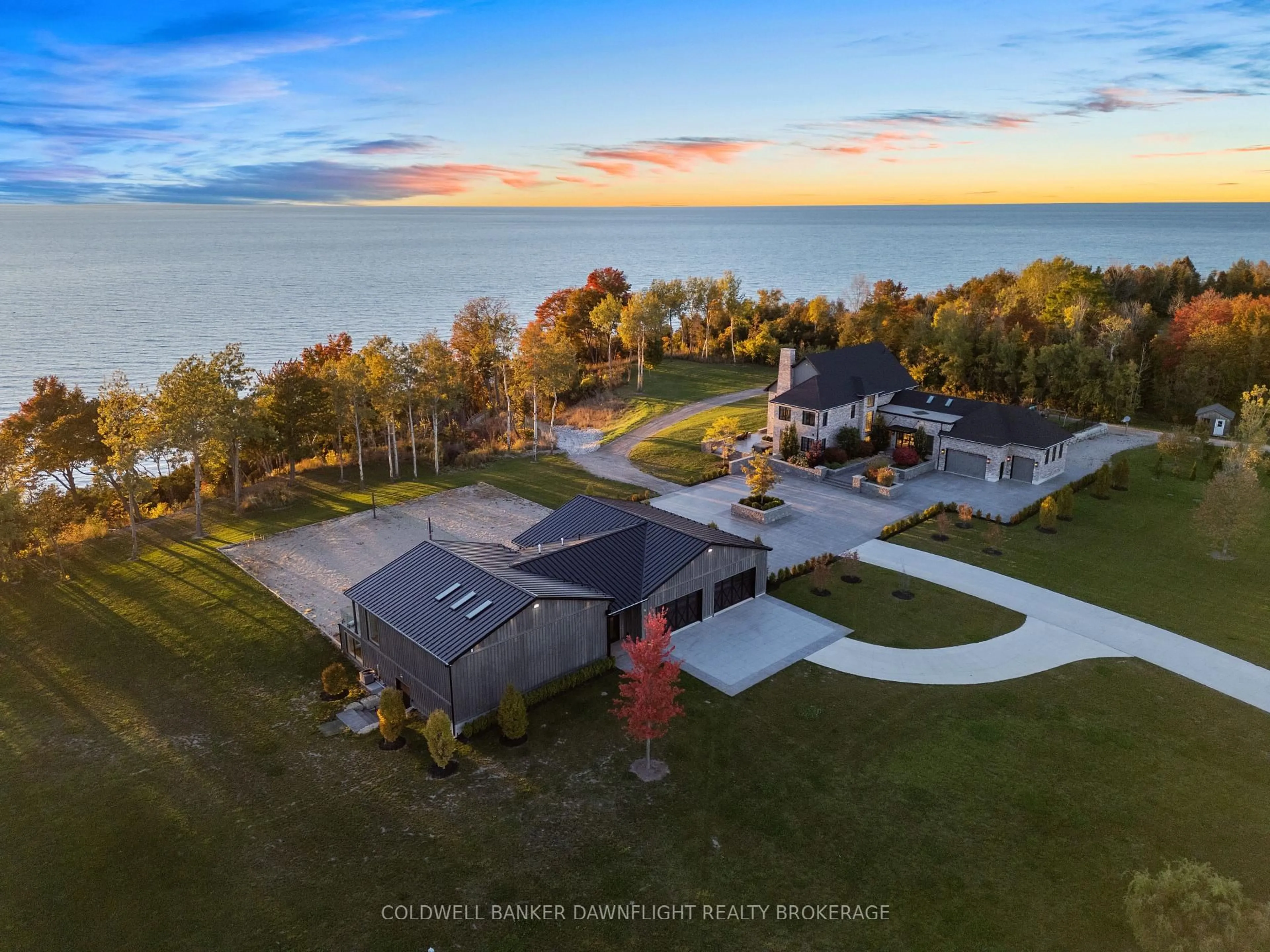 A pic from outside/outdoor area/front of a property/back of a property/a pic from drone, water/lake/river/ocean view for 79585 COTTAGE Dr, Central Huron Ontario N7A 3X8
