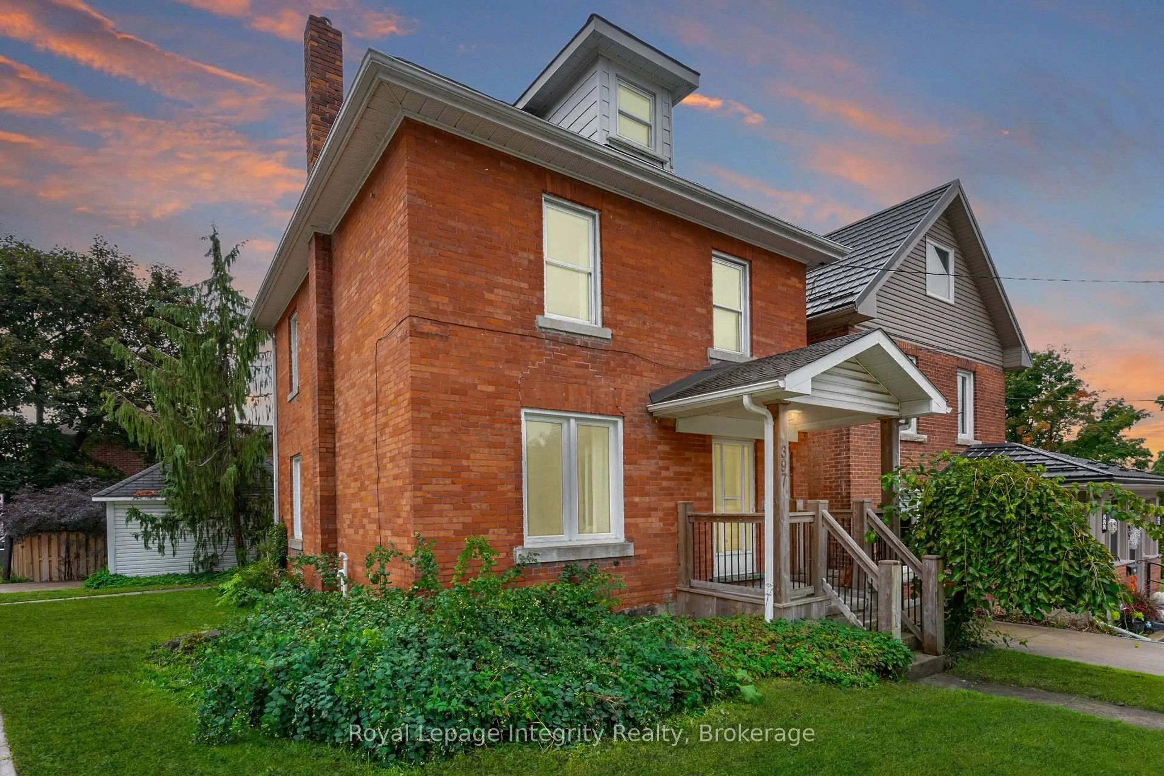 Home with brick exterior material, street for 397 15th St, Owen Sound Ontario N4K 1X1