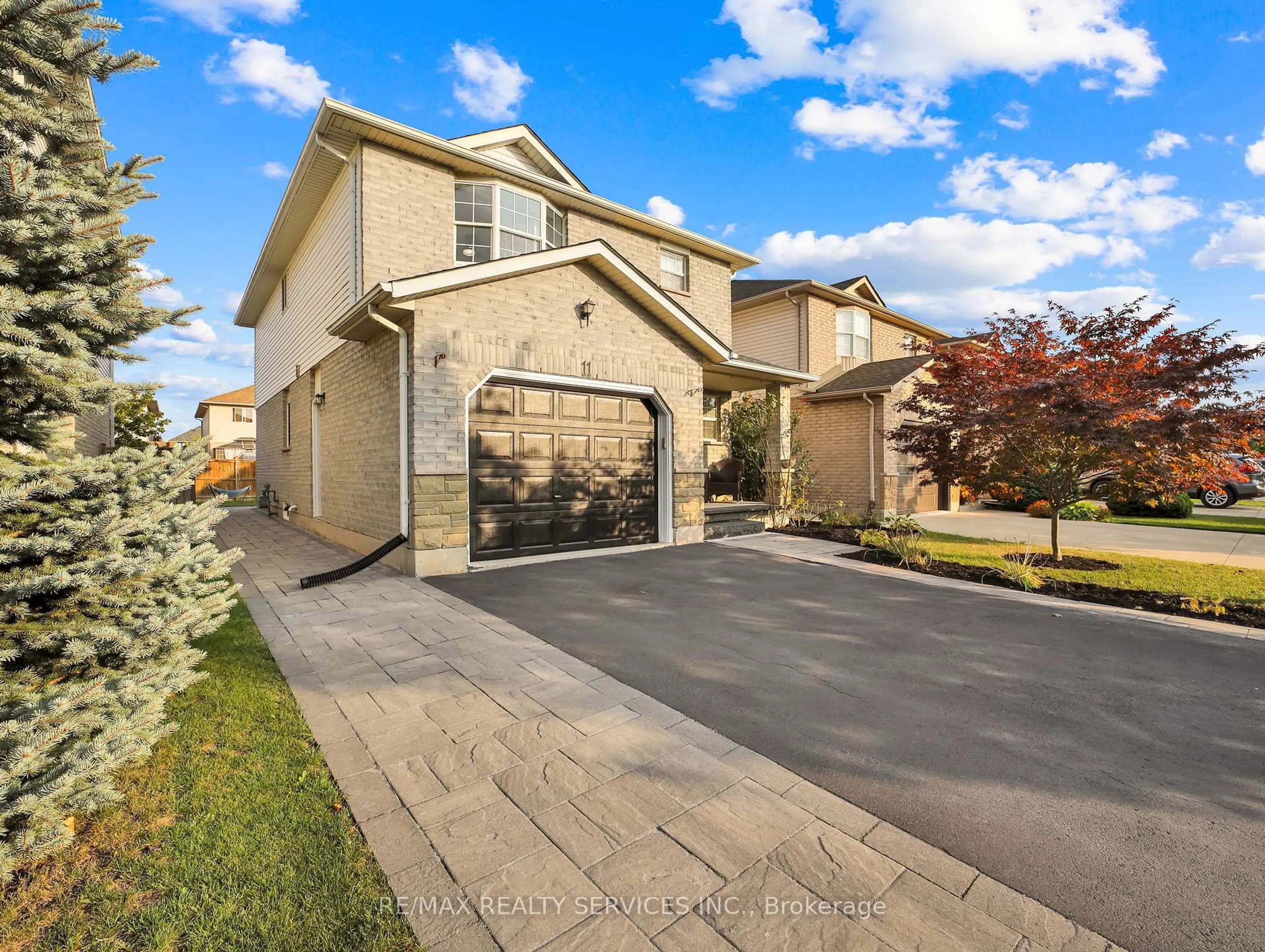 Home with brick exterior material, street for 11 Willowridge Way, Hamilton Ontario L8J 3Y8