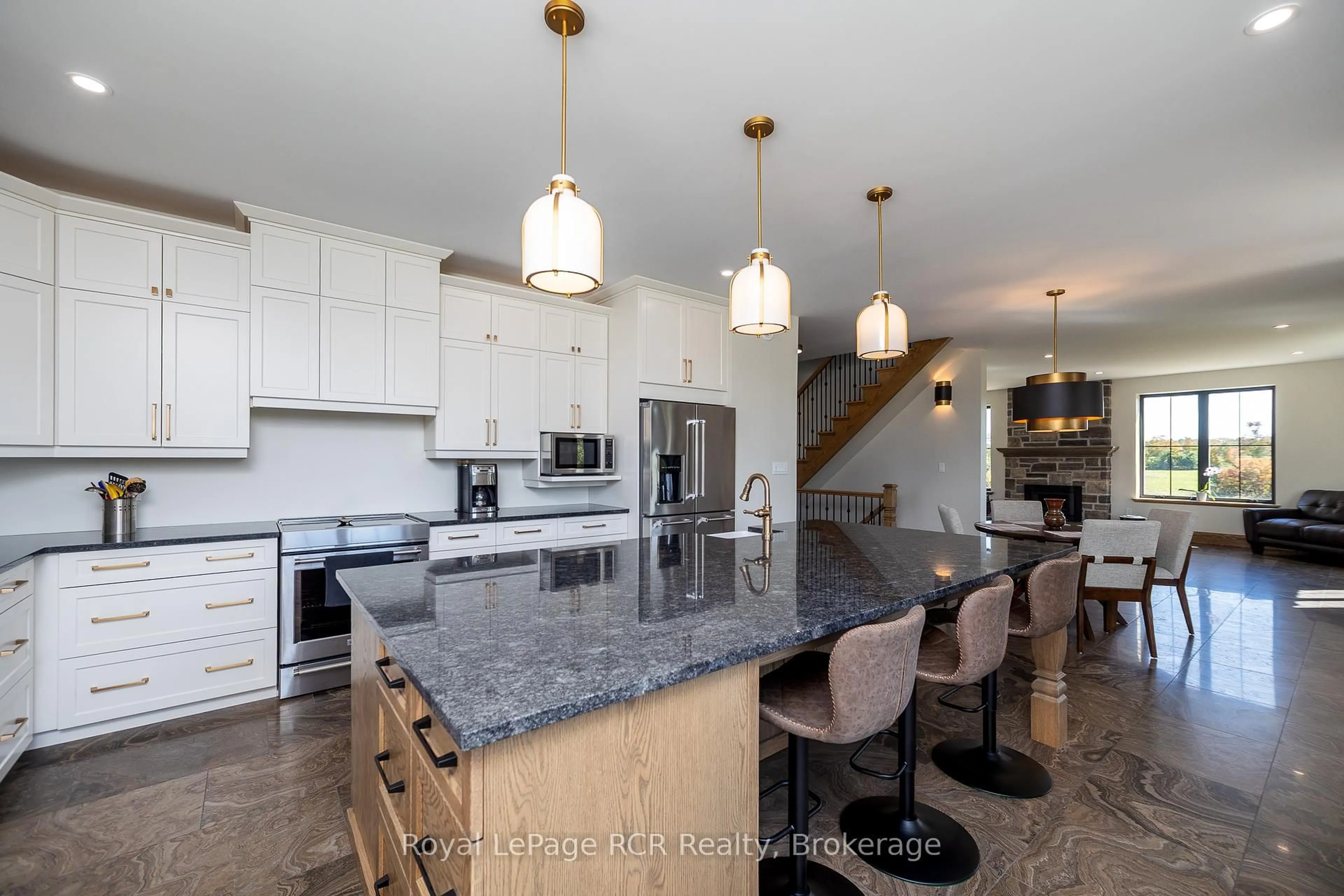 Open concept kitchen, ceramic/tile floor for 1037 Purple Valley Rd, South Bruce Peninsula Ontario N0H 1W0