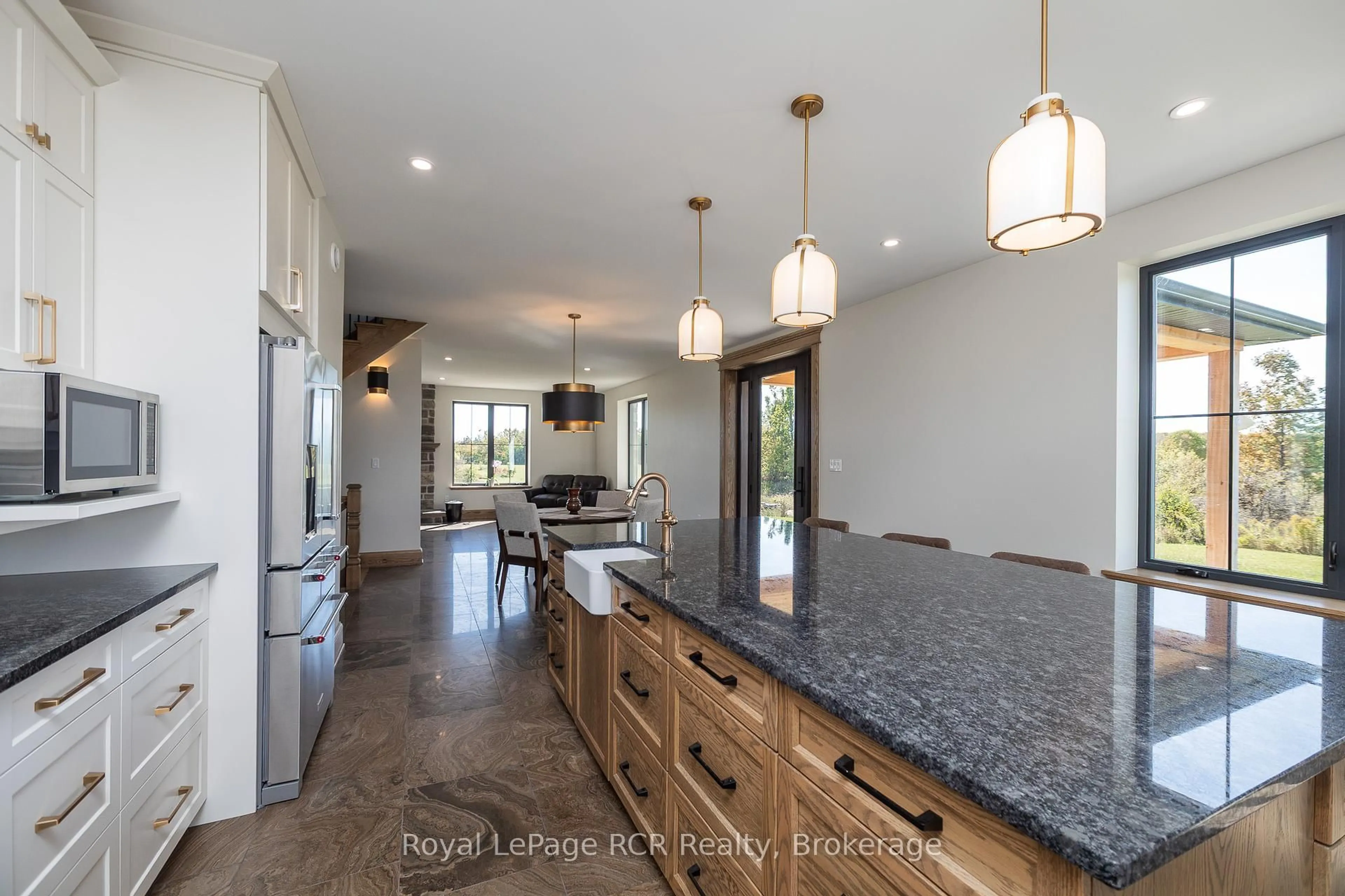 Open concept kitchen, ceramic/tile floor for 1037 Purple Valley Rd, South Bruce Peninsula Ontario N0H 1W0