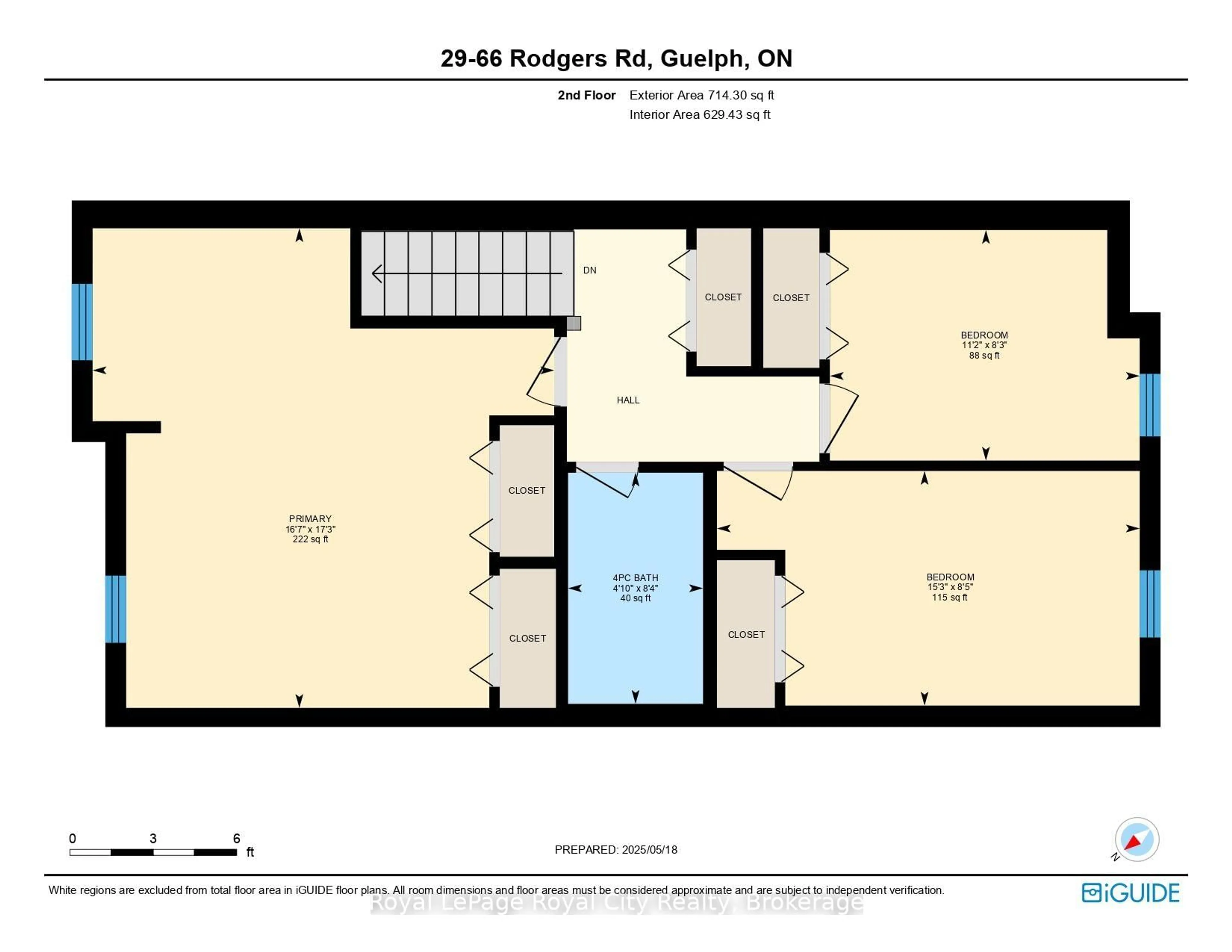 Floor plan for 66 Rodgers Rd #29, Guelph Ontario N1G 4Y5
