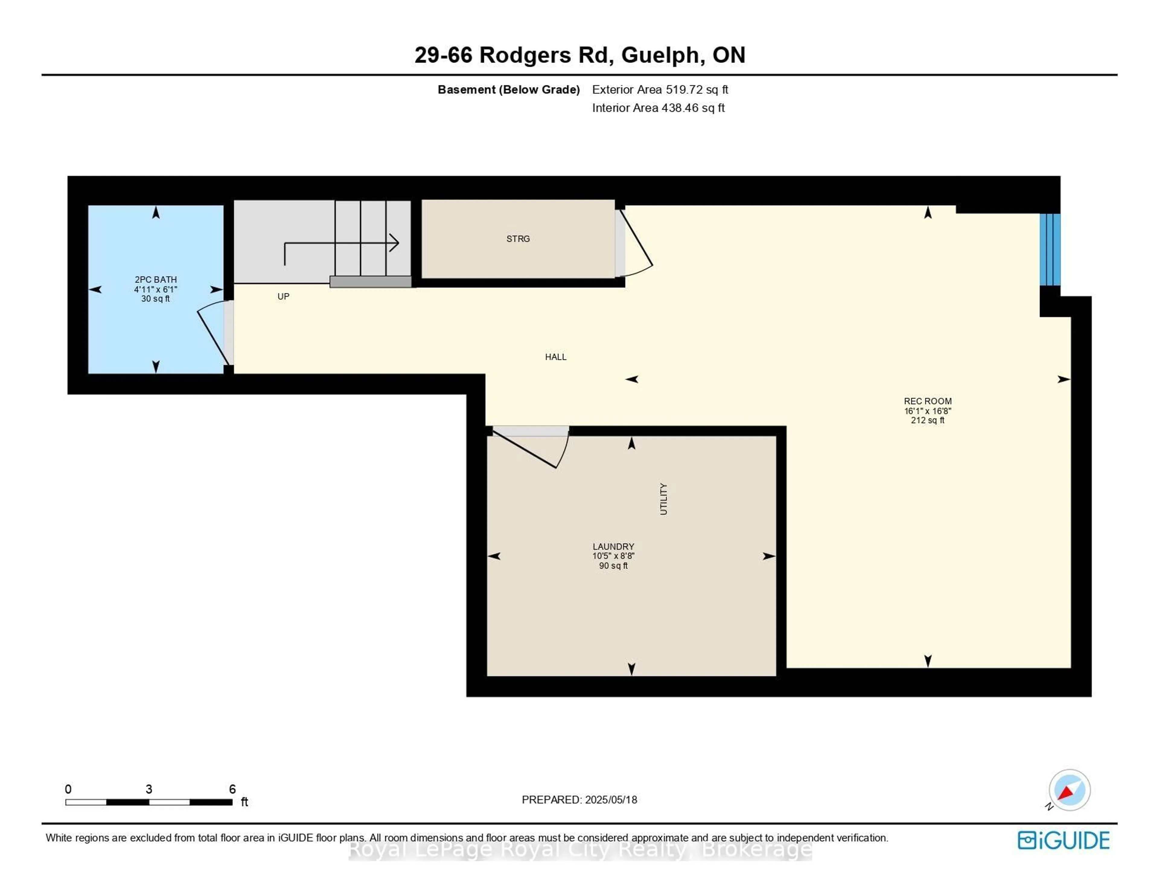Floor plan for 66 Rodgers Rd #29, Guelph Ontario N1G 4Y5