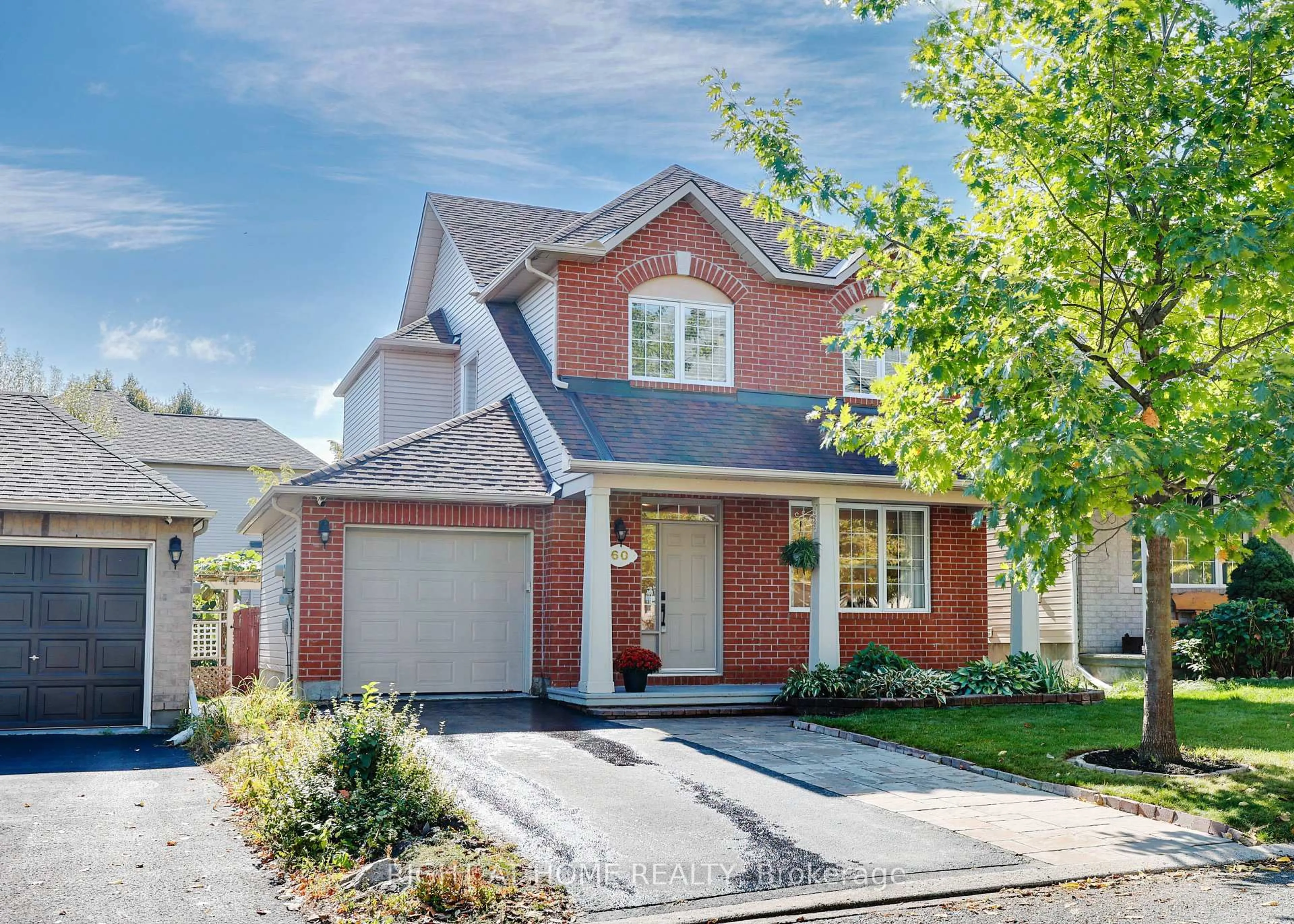 Home with brick exterior material, street for 60 Mersey Dr, Kanata Ontario K2K 3A6
