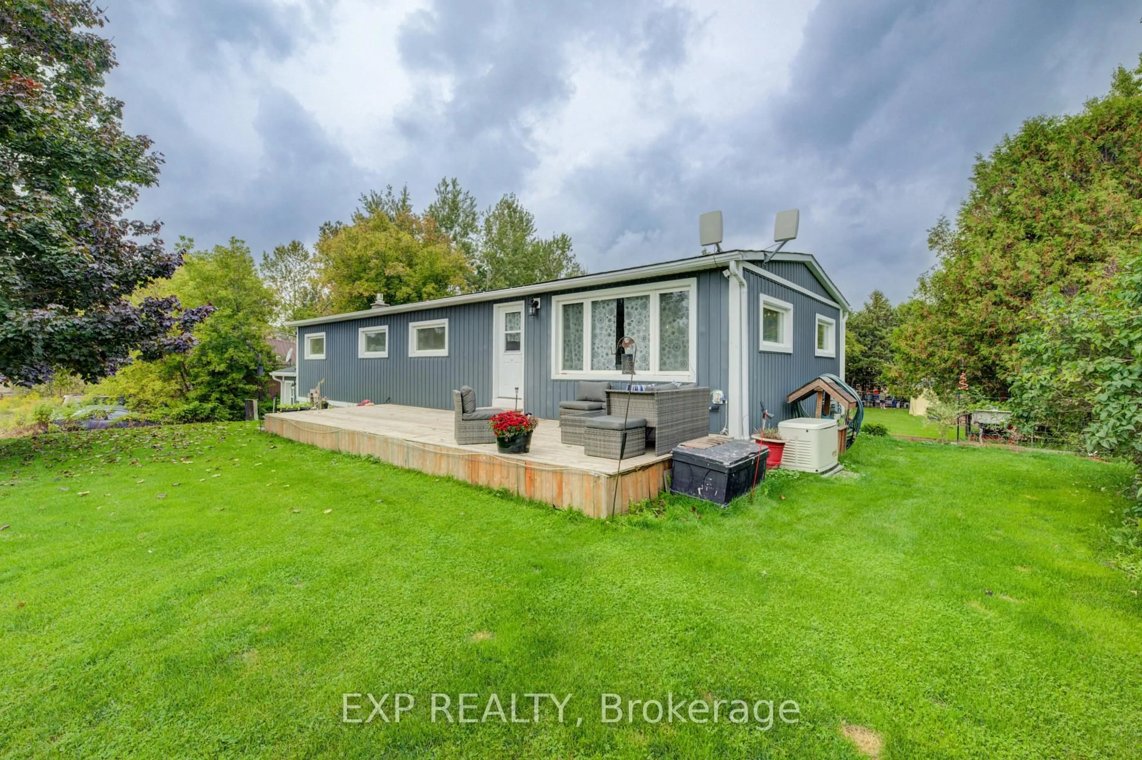 A pic from outside/outdoor area/front of a property/back of a property/a pic from drone, water/lake/river/ocean view for 7442 Wellington Road 109, Wellington North Ontario N0G 1A0