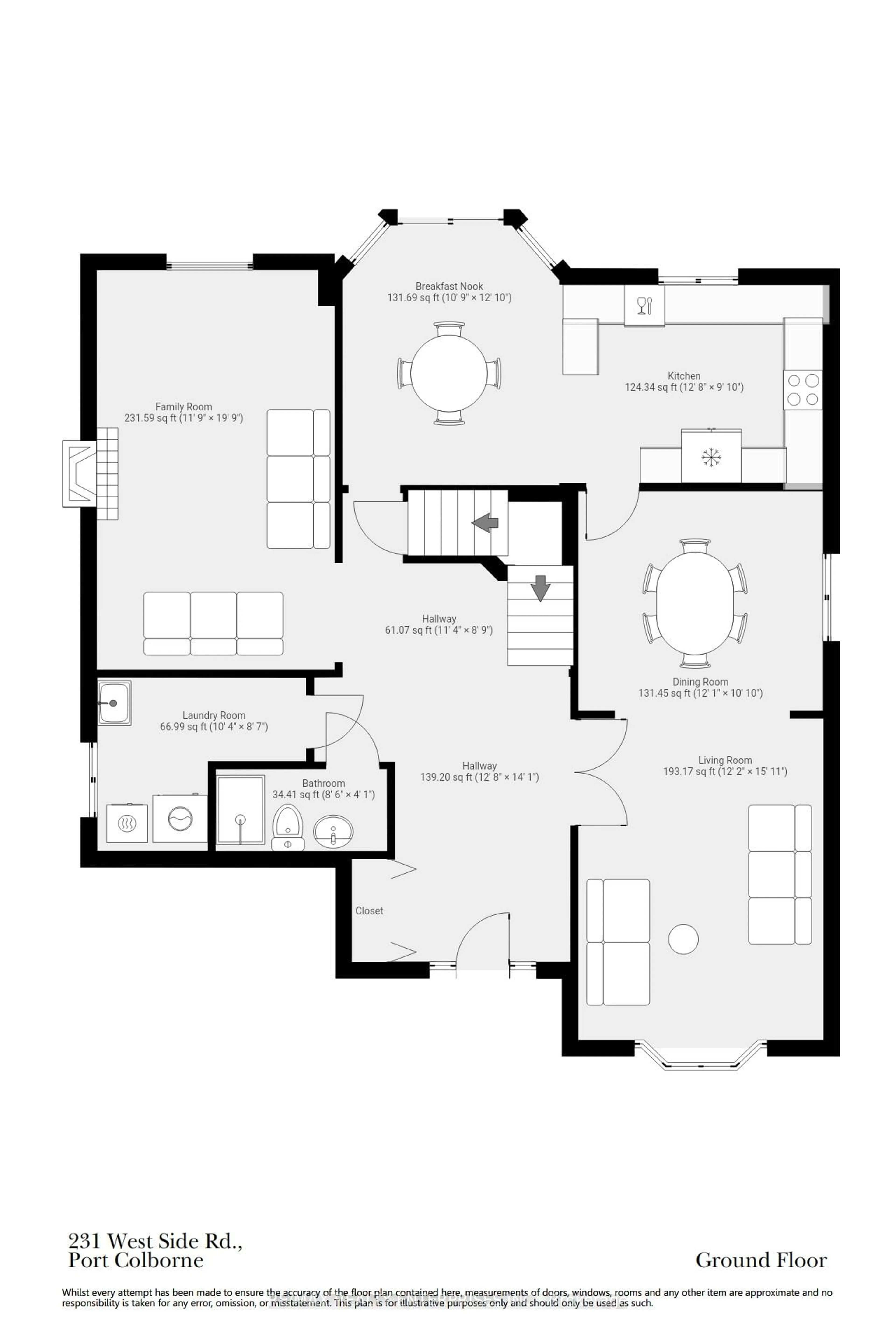 Floor plan for 231 West Side Rd, Port Colborne Ontario L3K 5L1