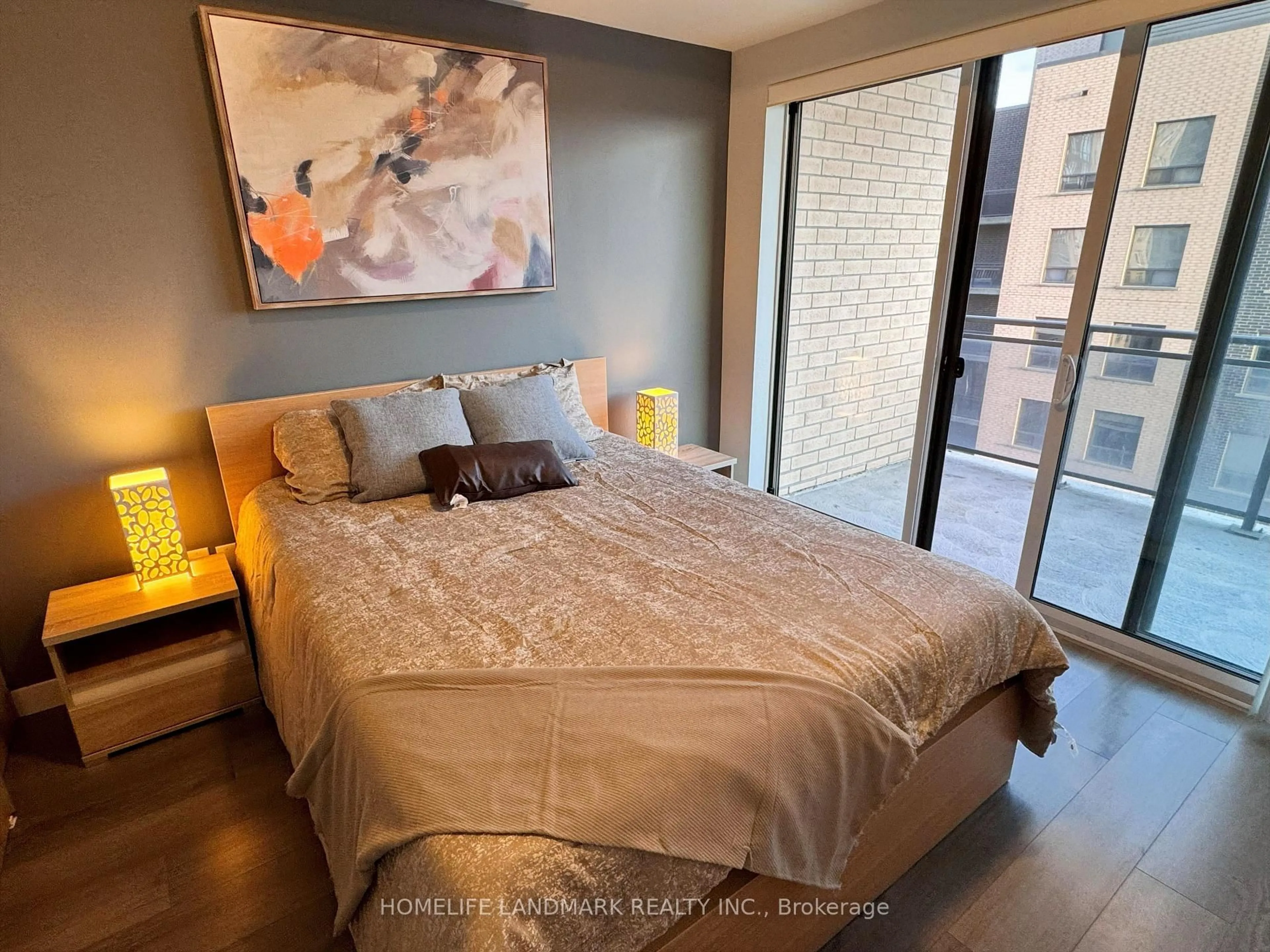 Bedroom with bed, unknown for 318 Spruce St #801, Waterloo Ontario N2L 3M7