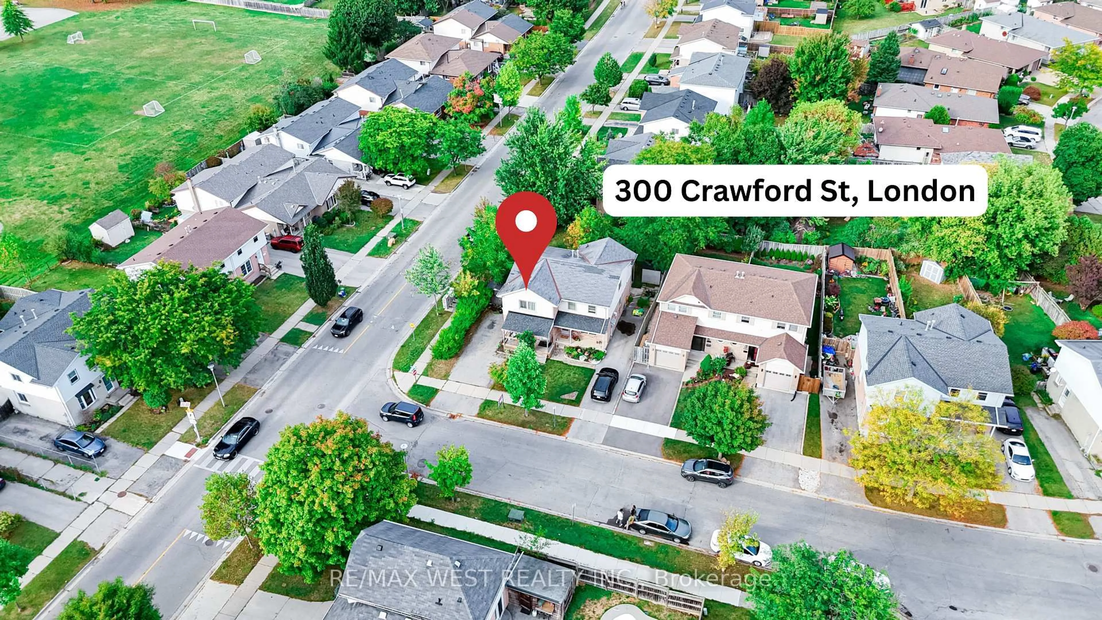 A pic from outside/outdoor area/front of a property/back of a property/a pic from drone, street for 300 Crawford St, London South Ontario N6C 5N6