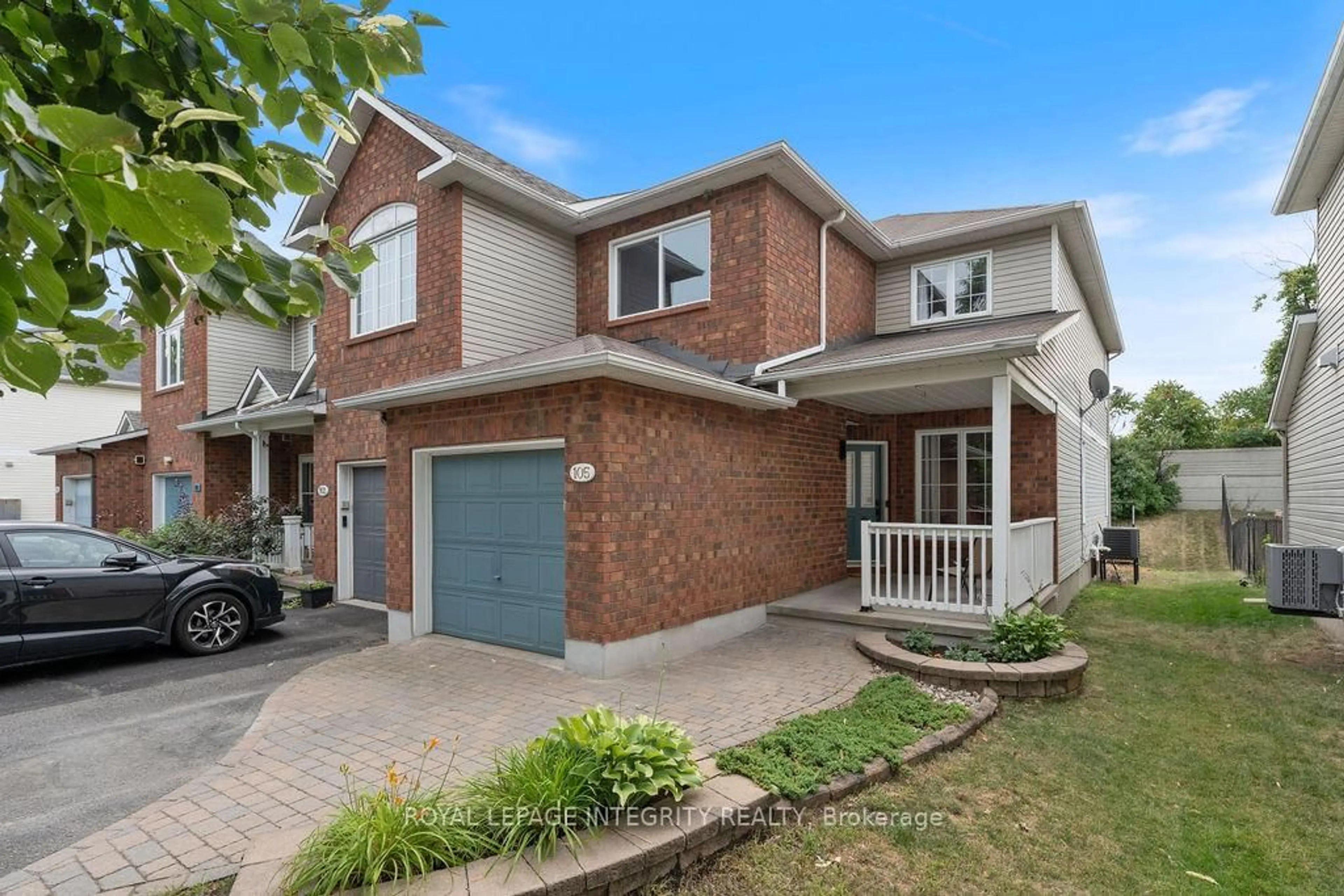 Home with brick exterior material, street for 105 Bishops Mills Way, Ottawa Ontario K2K 3C2