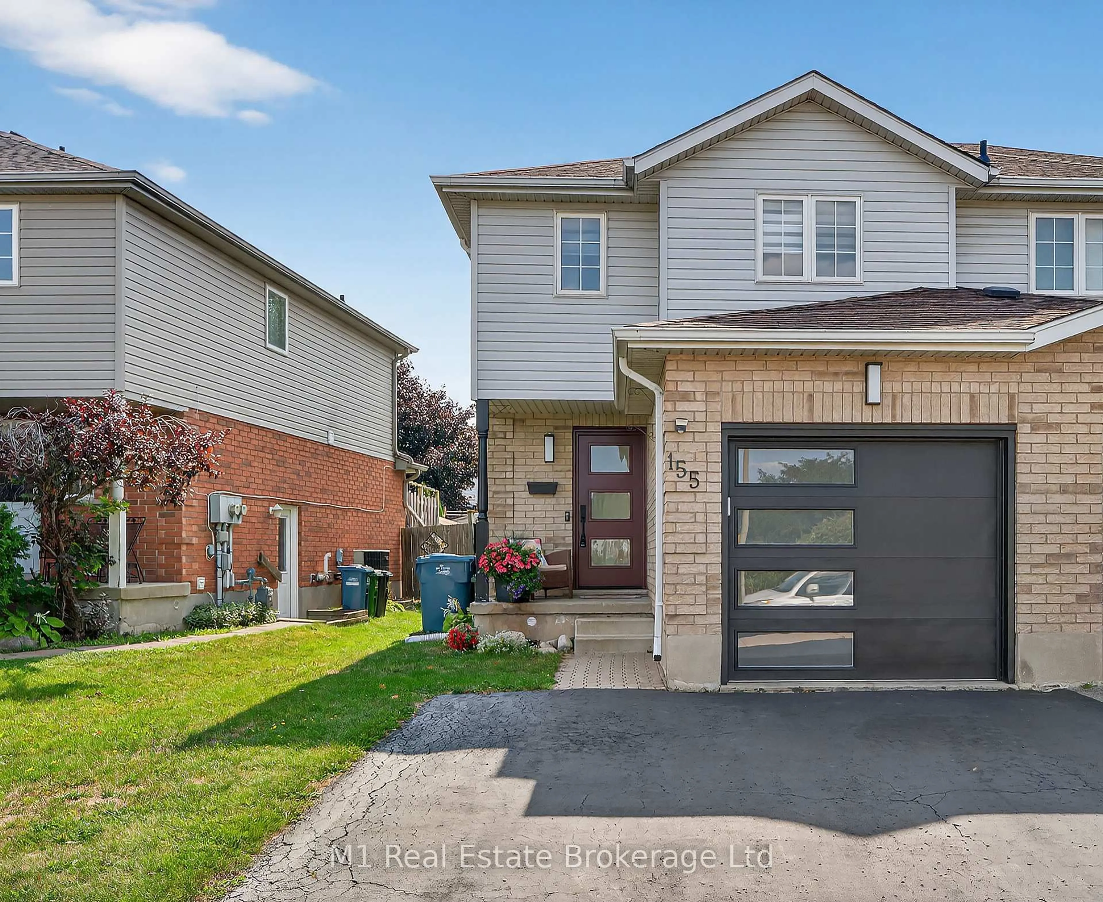 Home with brick exterior material, street for 155 Stephanie Dr, Guelph Ontario N1K 1X7