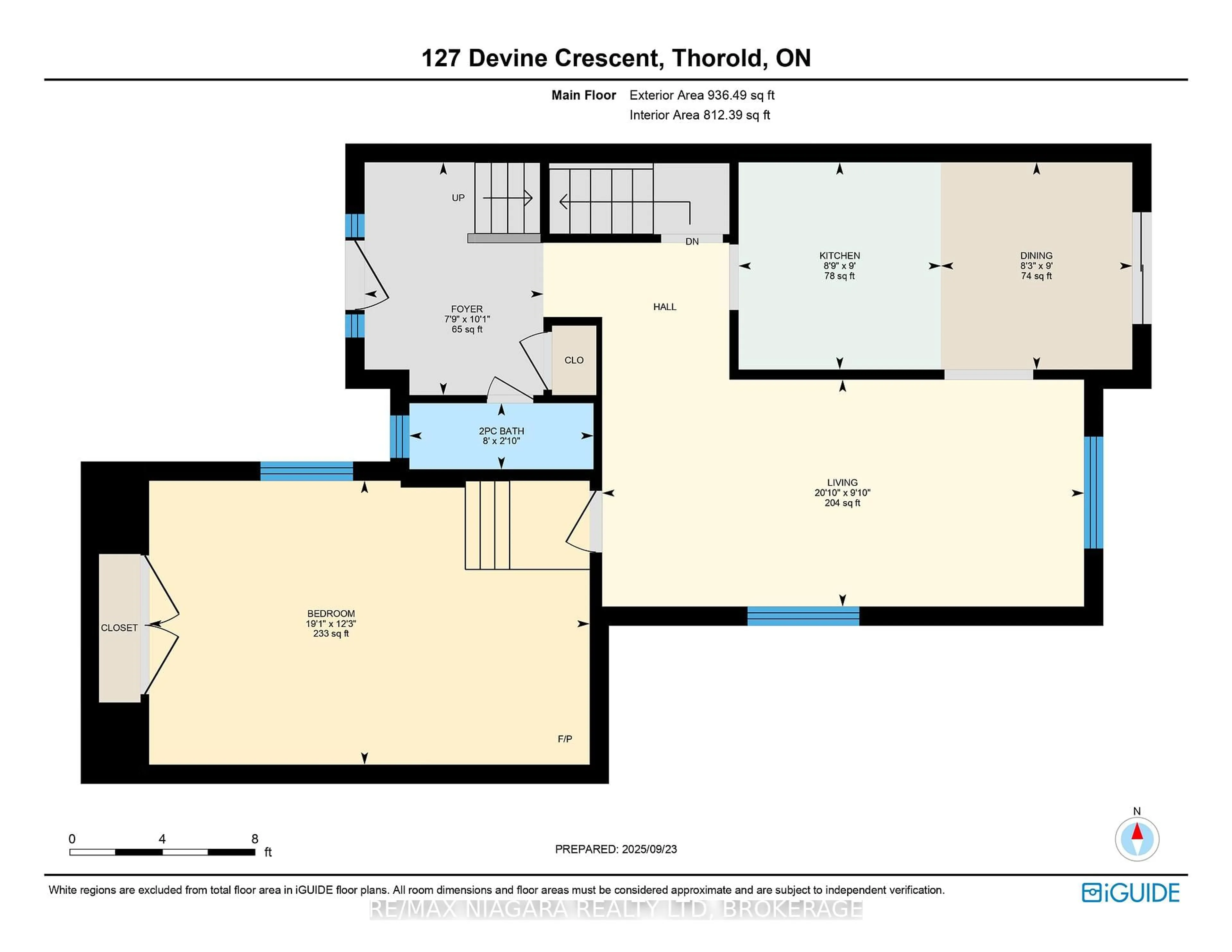 Floor plan for 127 DEVINE Cres, Thorold Ontario L2V 5A5
