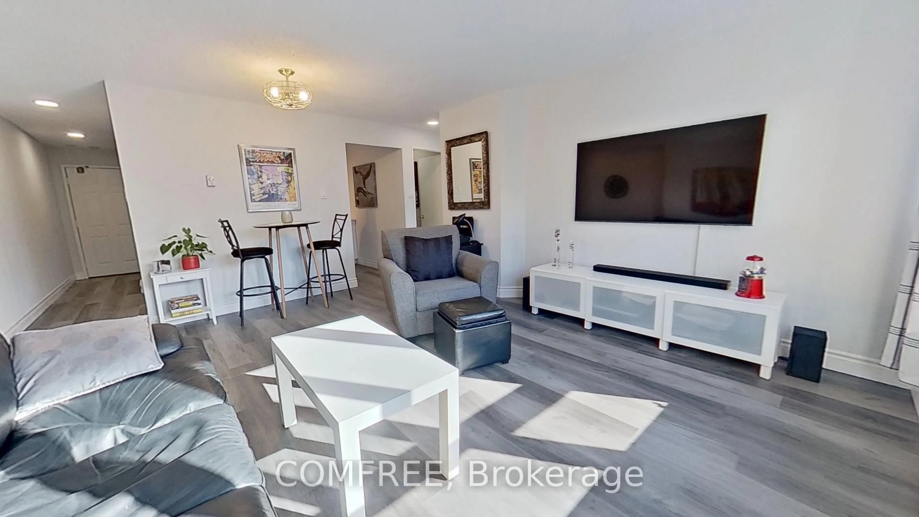 Living room with furniture, unknown for 95 Baseline Rd #8, London South Ontario N6J 4X3