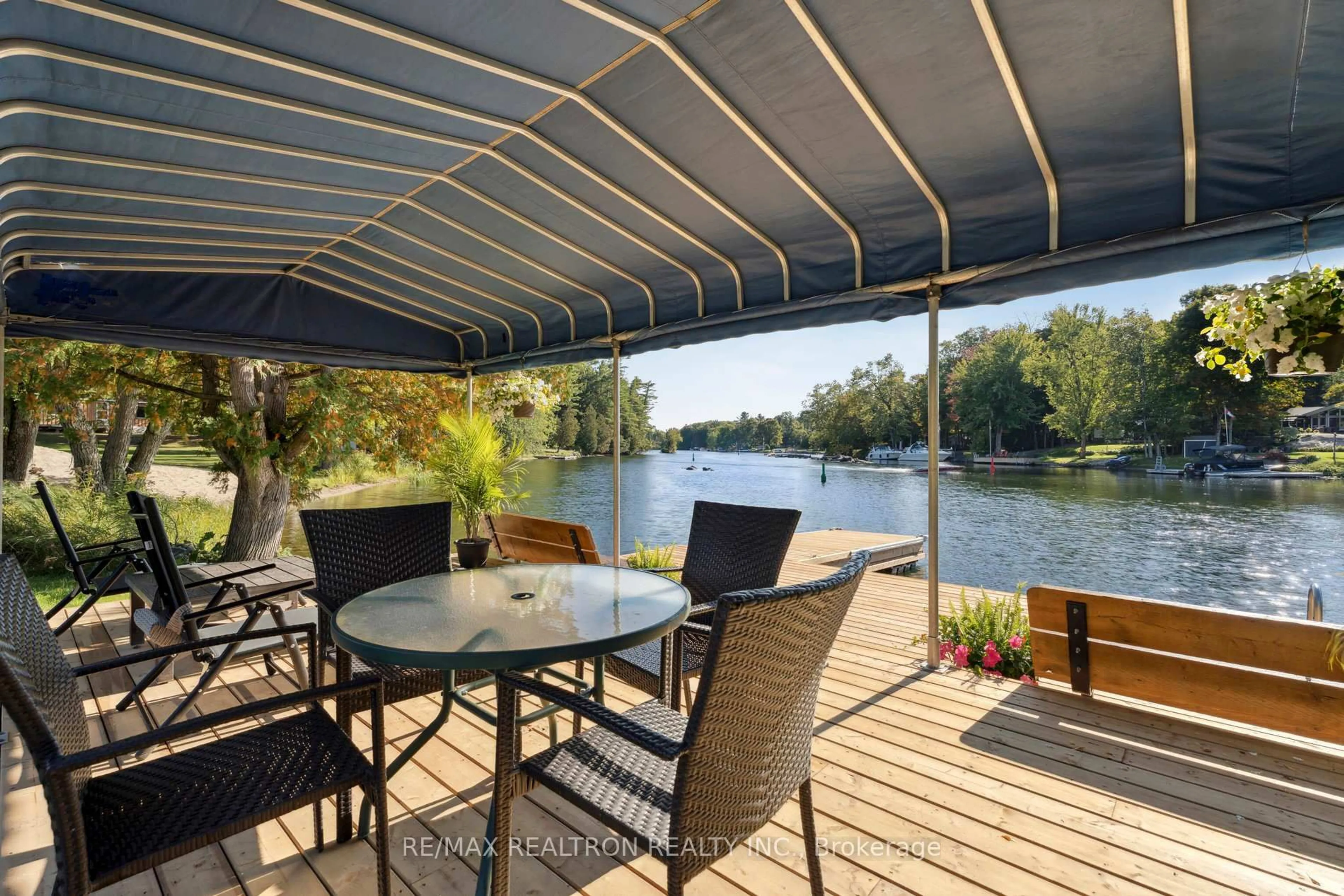 Patio, water/lake/river/ocean view for 1629 Canning Rd #A, Gravenhurst Ontario P0E 1N0