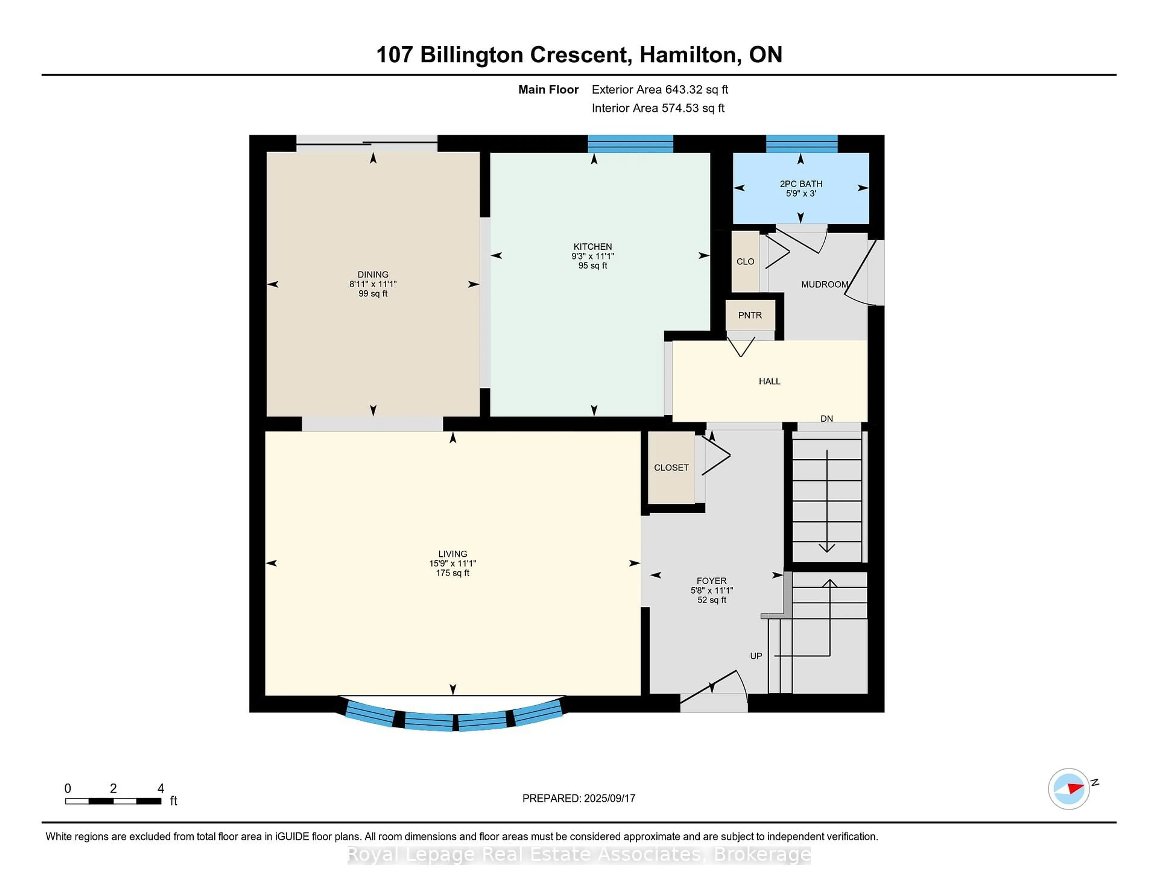 Floor plan for 107 Billington Cres, Hamilton Ontario L8T 4R3