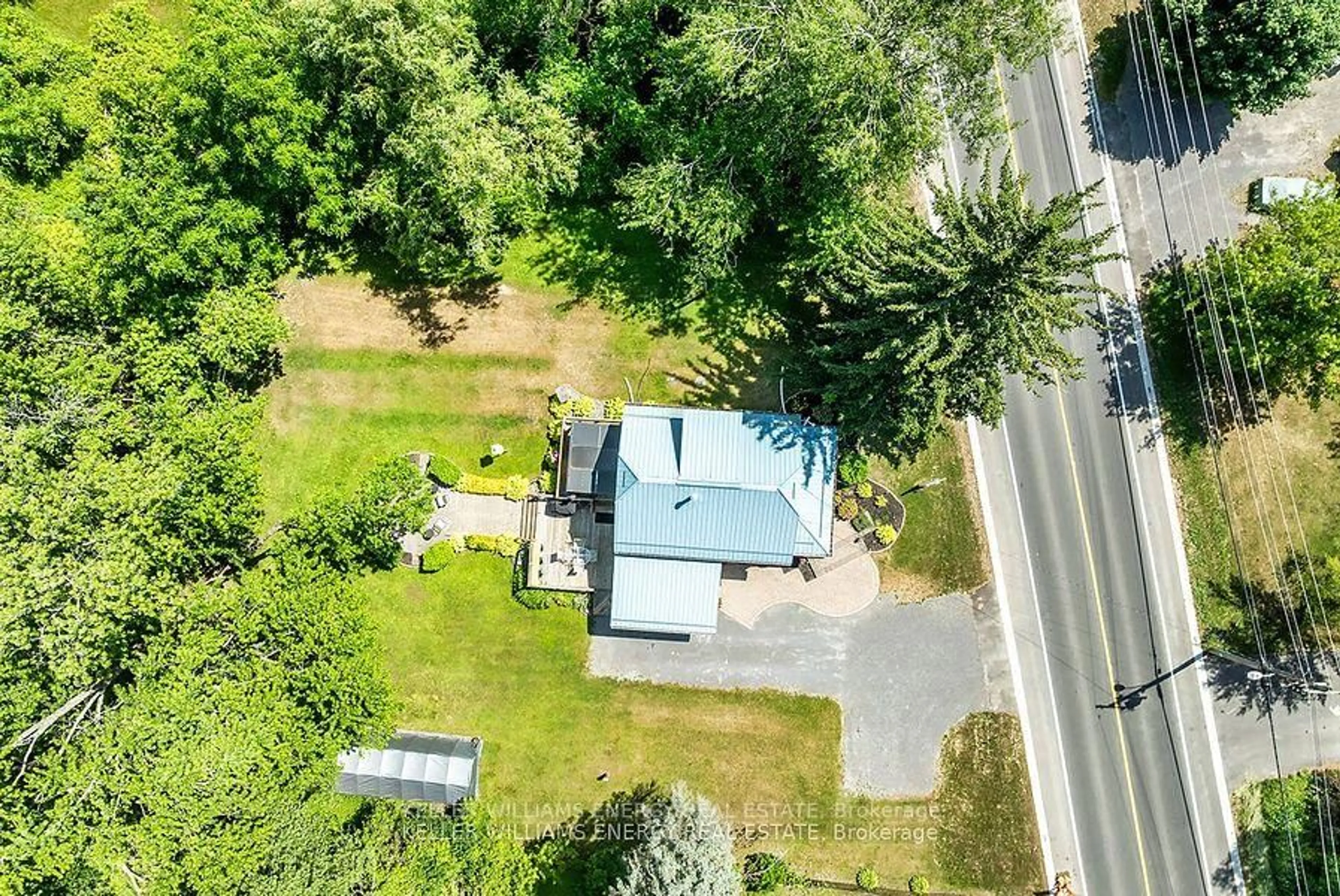 A pic from outside/outdoor area/front of a property/back of a property/a pic from drone, street for 68 County 5 Rd, Quinte West Ontario K0K 3M0