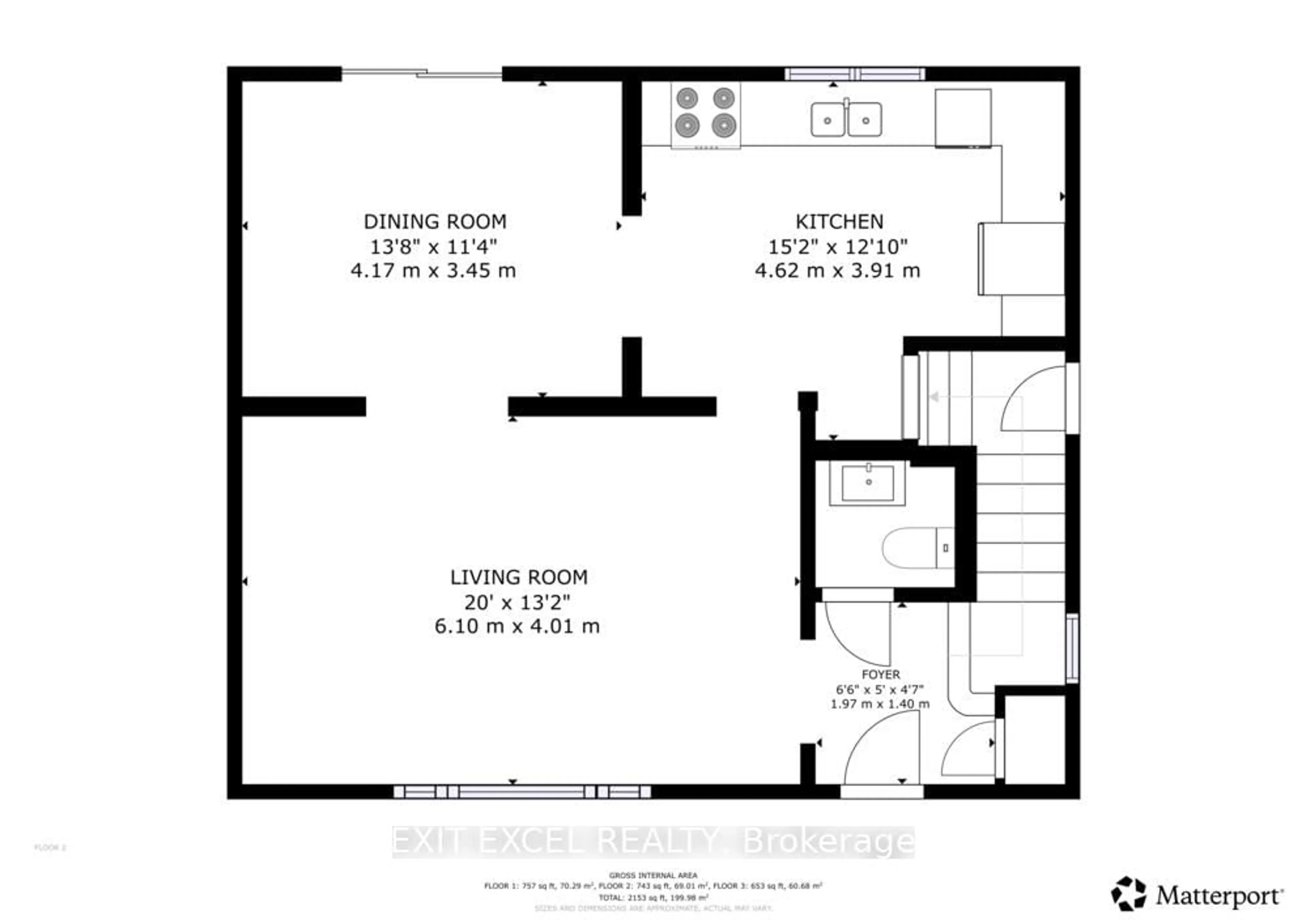 Floor plan for 1456 Larose Ave, Ottawa Ontario K1Z 7X8