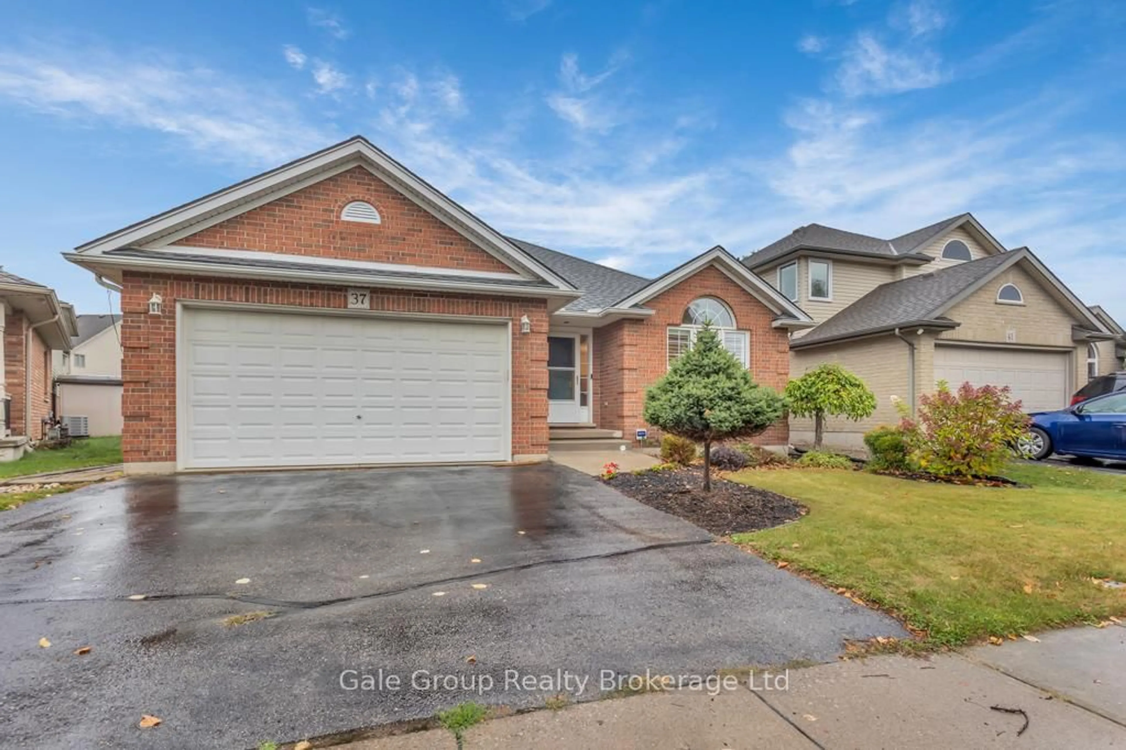 Home with brick exterior material, street for 37 Crow Cres, Woodstock Ontario N4T 1S6