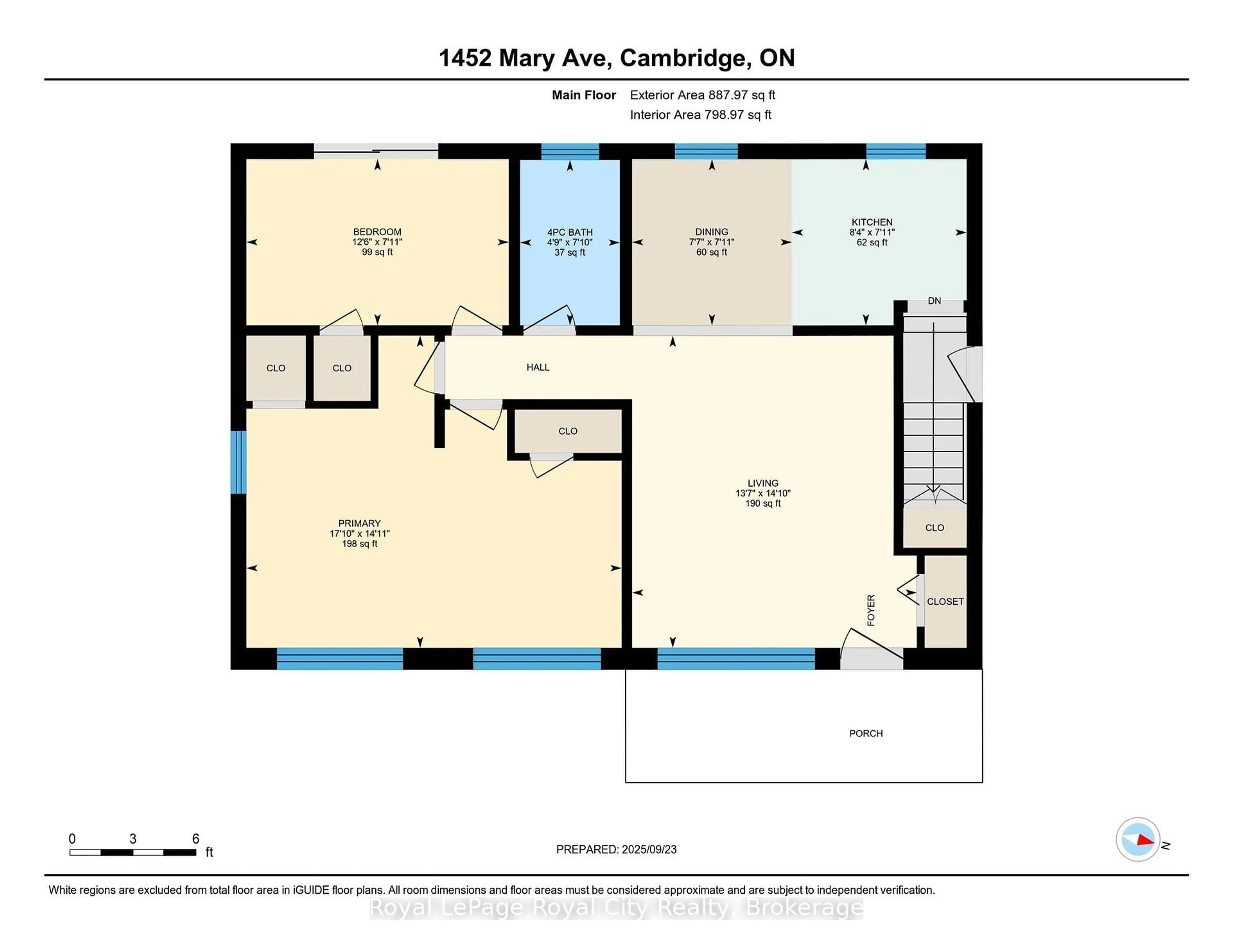 Floor plan for 1452 Mary Ave, Cambridge Ontario N3H 4P1