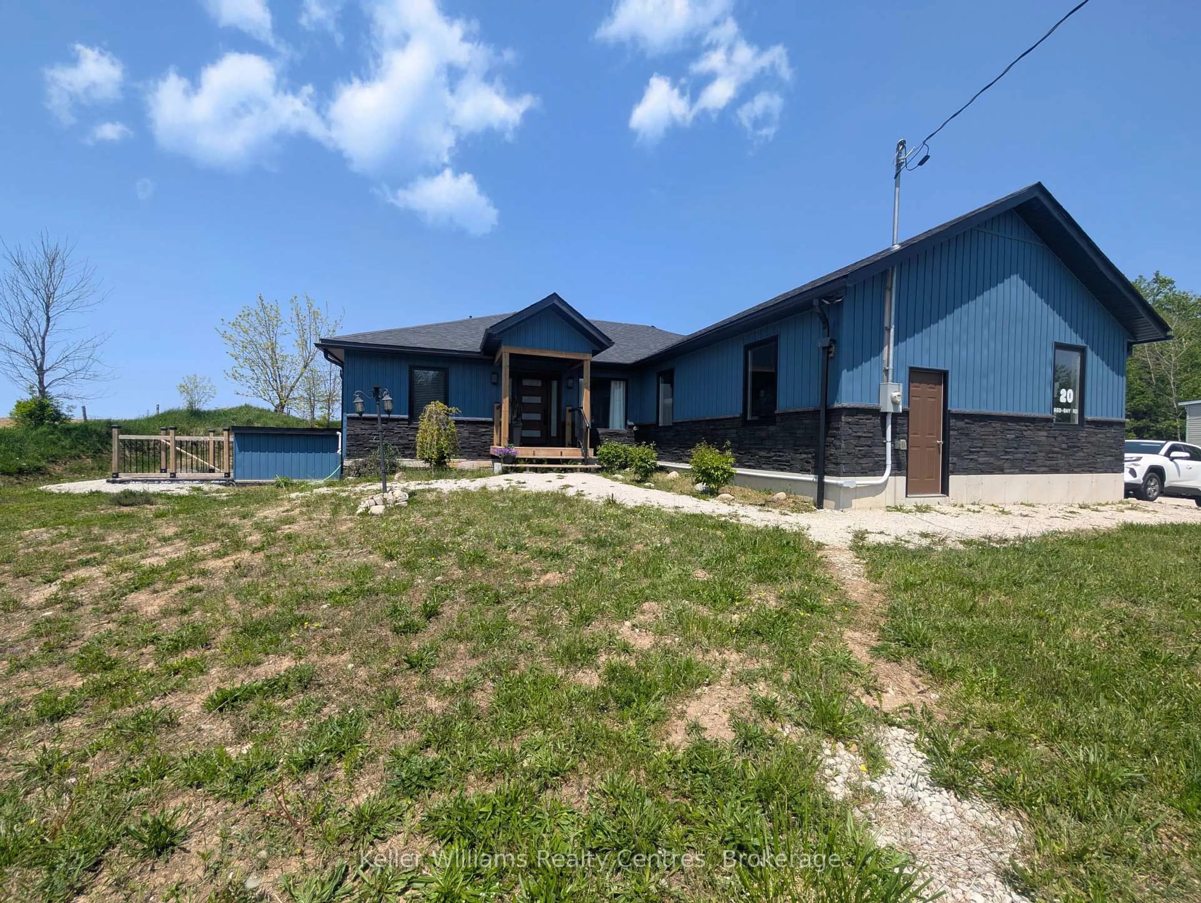 A pic from outside/outdoor area/front of a property/back of a property/a pic from drone, building for 20 RED BAY Rd, South Bruce Peninsula Ontario N0H 2T0