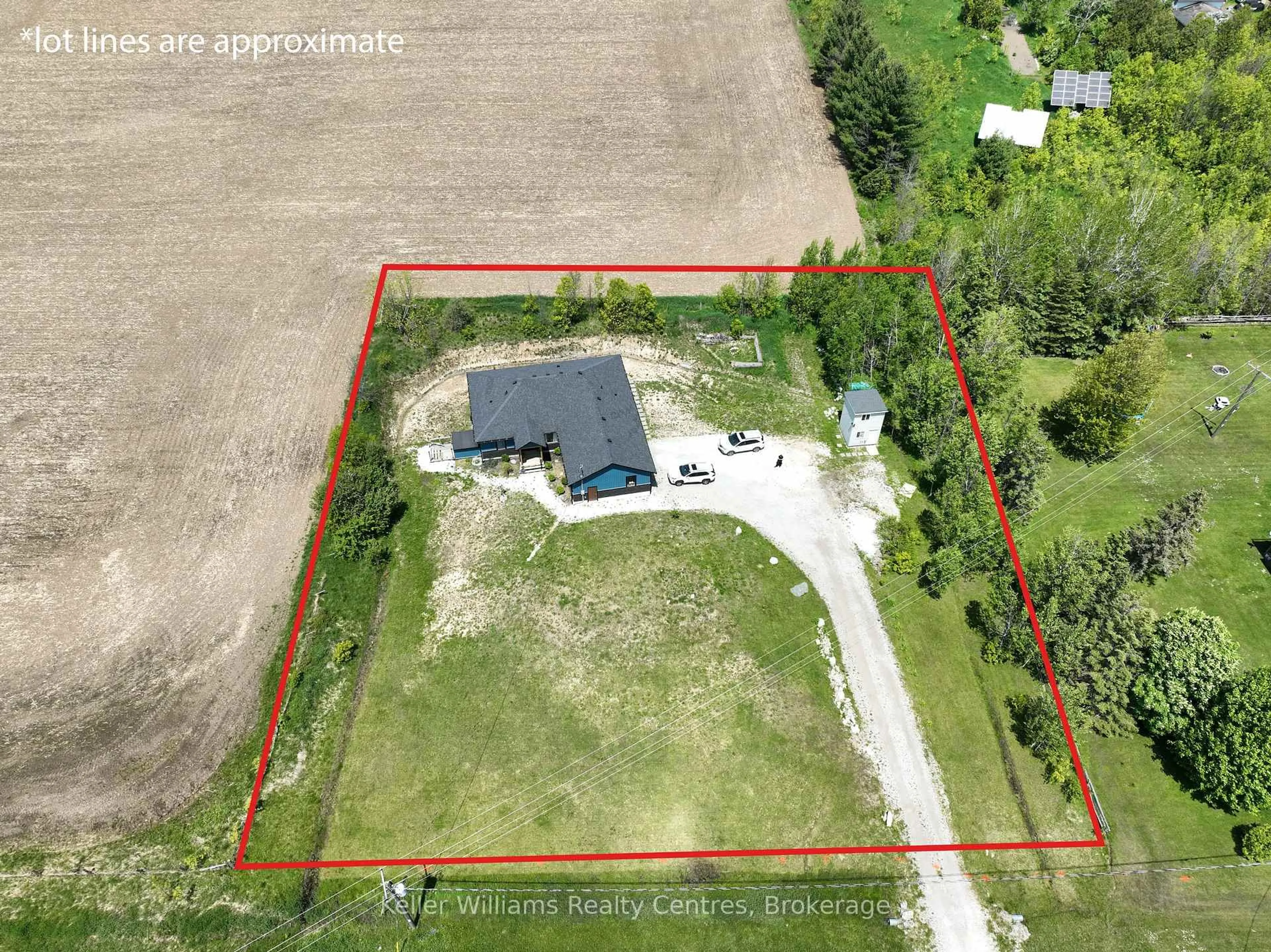 A pic from outside/outdoor area/front of a property/back of a property/a pic from drone, building for 20 RED BAY Rd, South Bruce Peninsula Ontario N0H 2T0