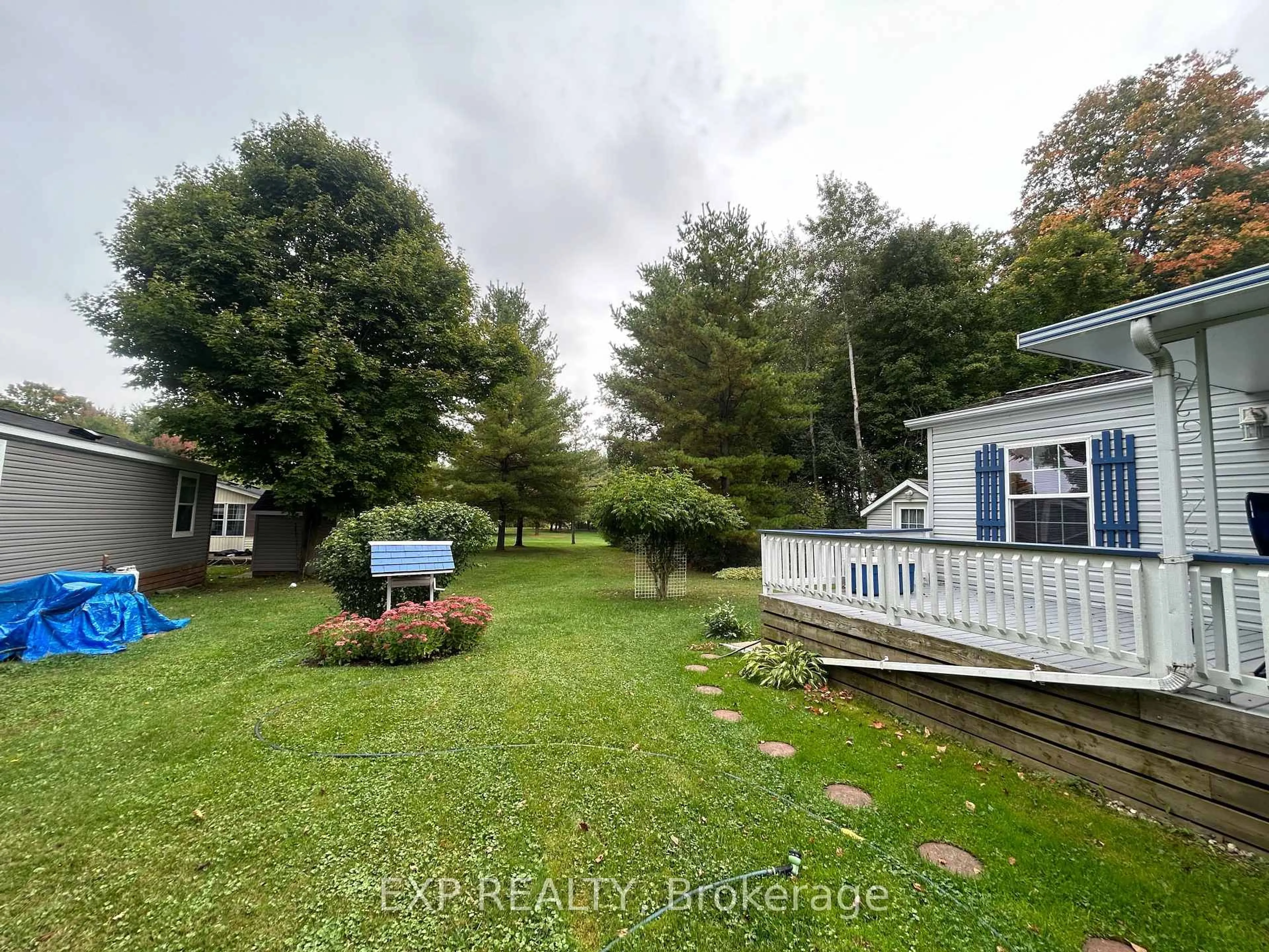 A pic from outside/outdoor area/front of a property/back of a property/a pic from drone, water/lake/river/ocean view for 923590 Road 92 Rd #501, Zorra Ontario N0J 1J0