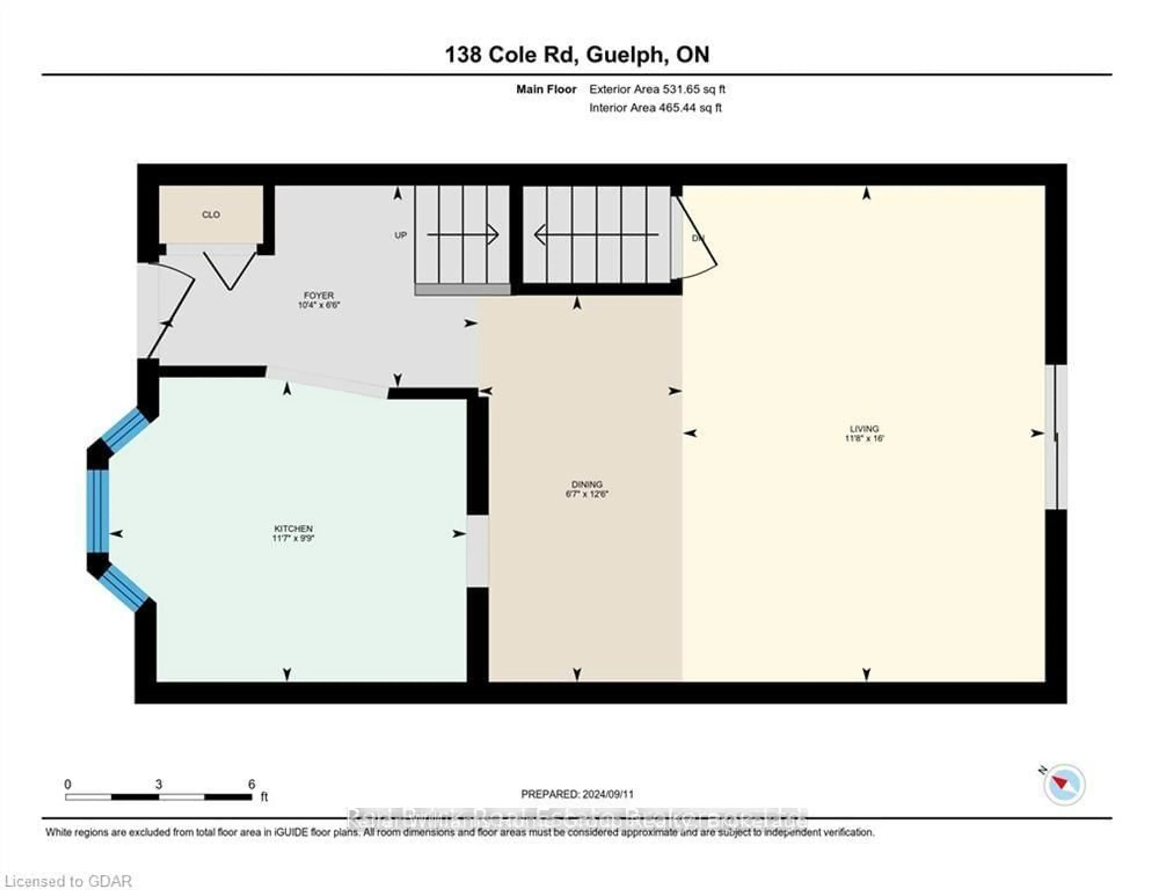 Floor plan for 138 Cole Rd, Guelph Ontario N1G 3Z5