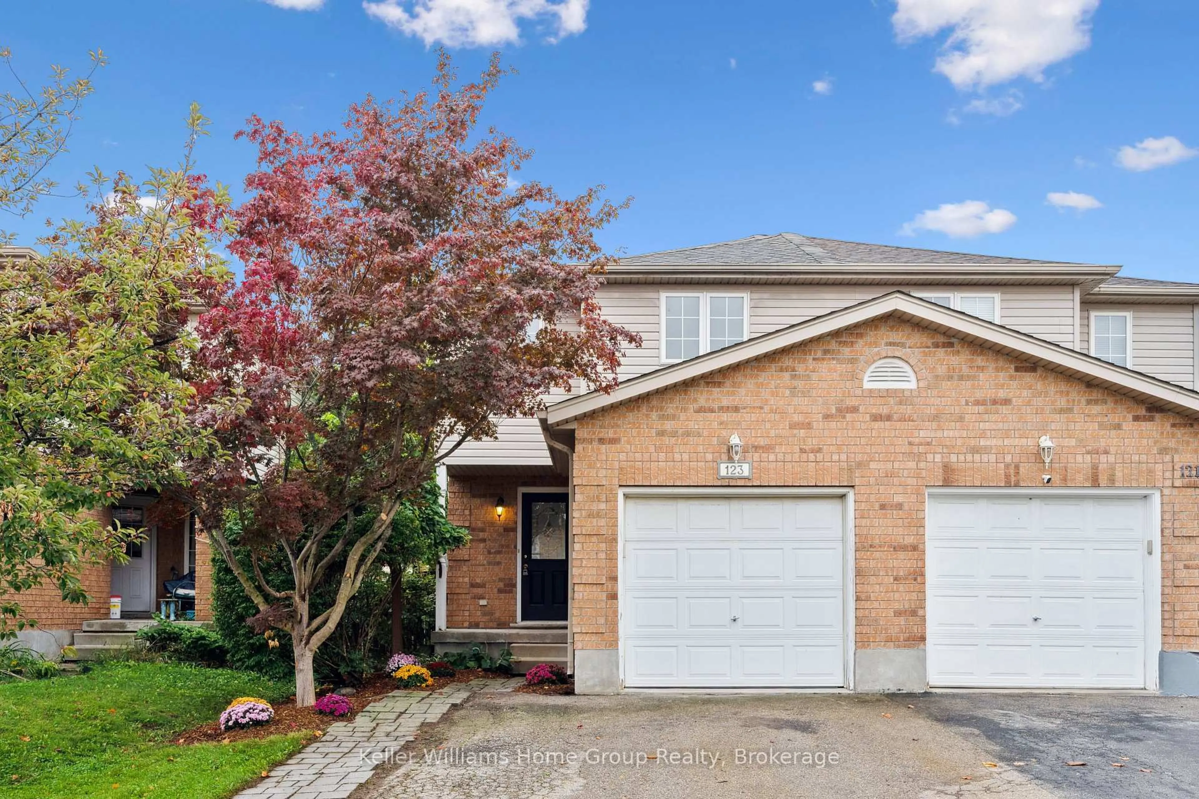 Home with brick exterior material, street for 123 Stephanie Dr, Guelph Ontario N1K 1X7