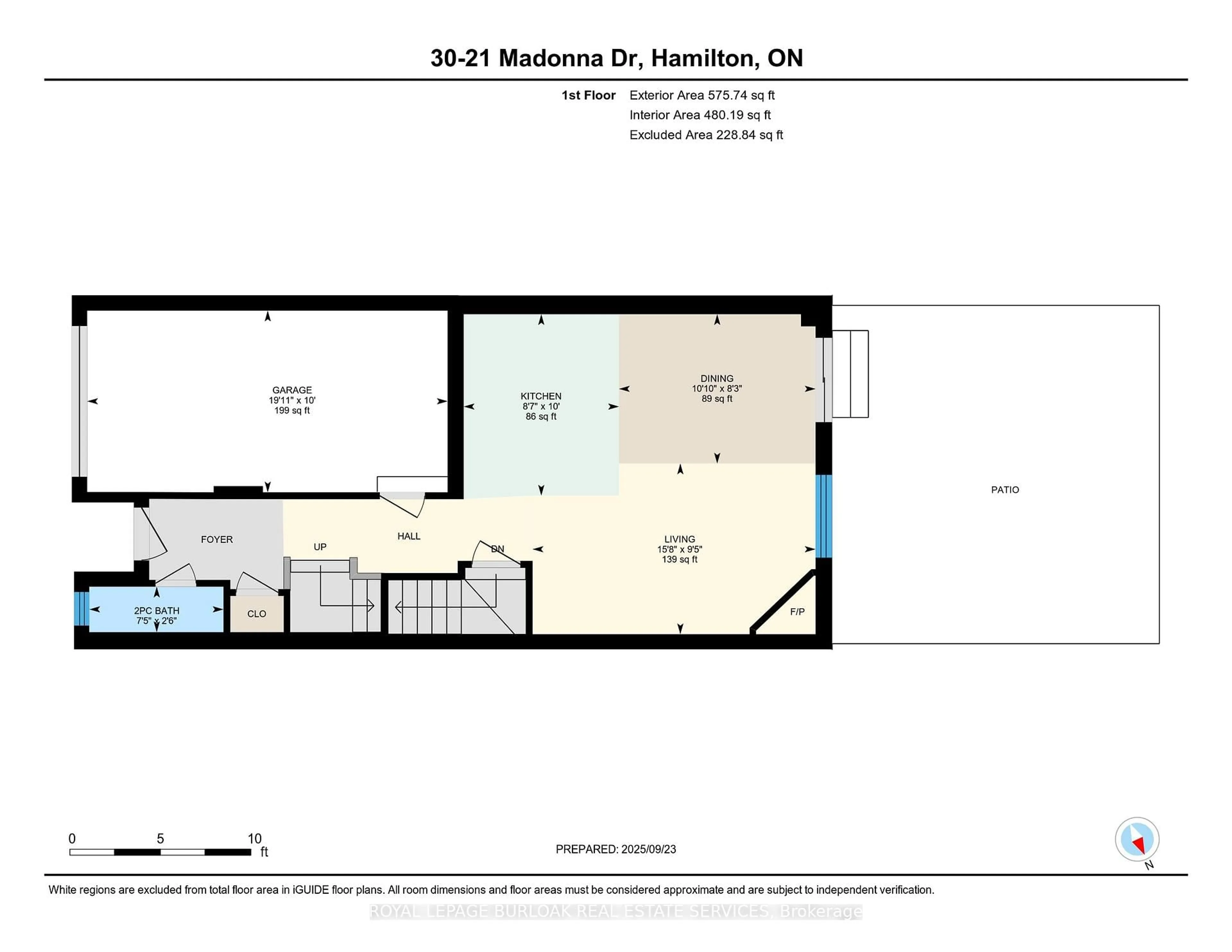 Floor plan for 21 Madonna Dr #30, Hamilton Ontario L9B 0H1