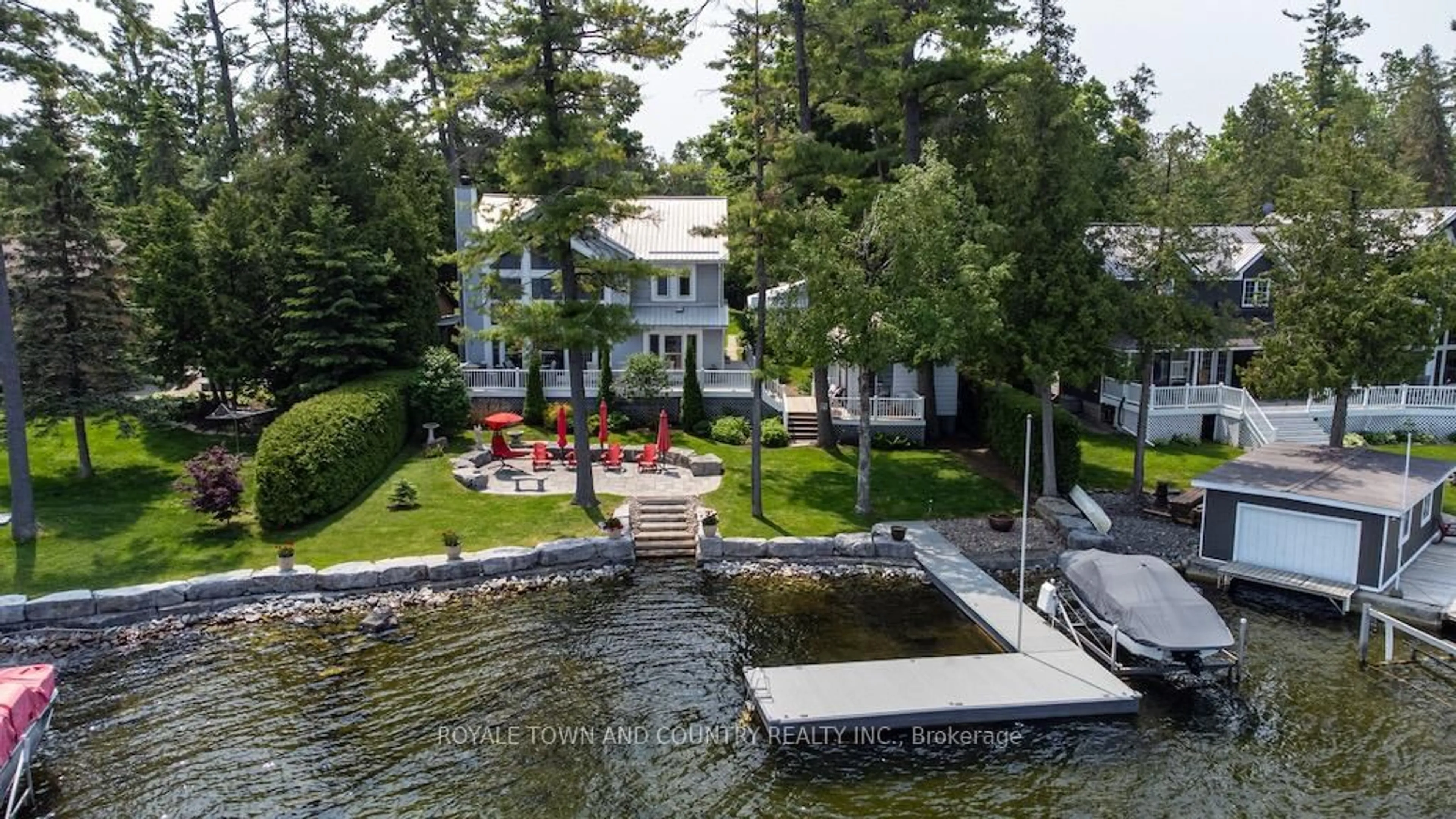 A pic from outside/outdoor area/front of a property/back of a property/a pic from drone, water/lake/river/ocean view for 24 Goodman Rd, Kawartha Lakes Ontario K0M 1N0