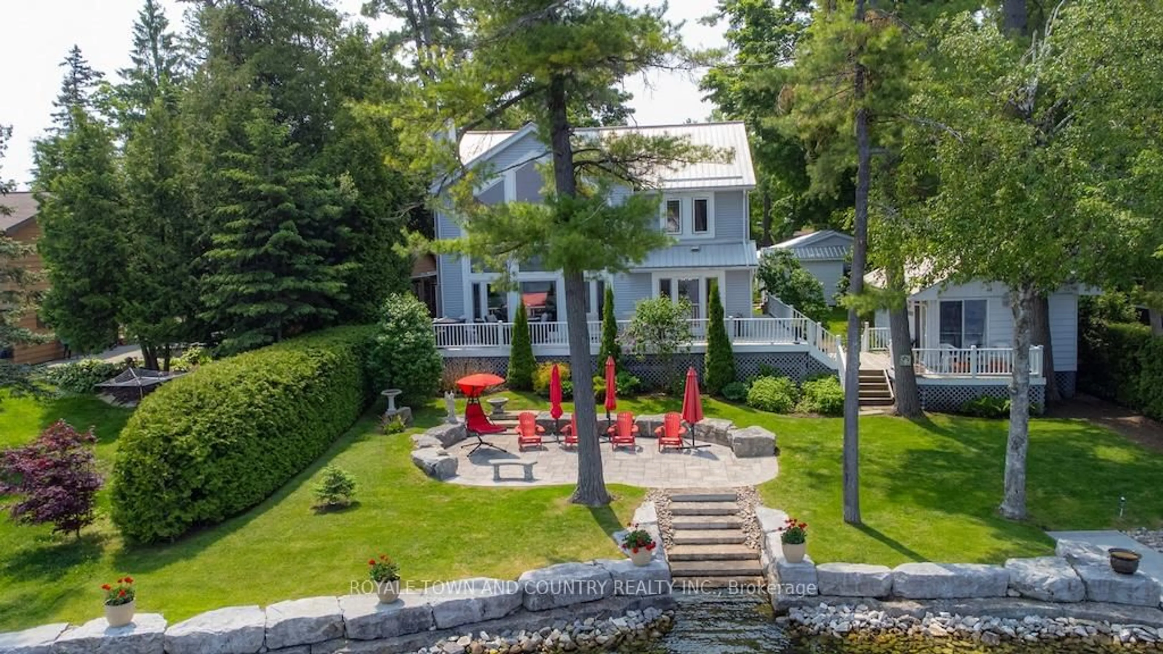 A pic from outside/outdoor area/front of a property/back of a property/a pic from drone, water/lake/river/ocean view for 24 Goodman Rd, Kawartha Lakes Ontario K0M 1N0
