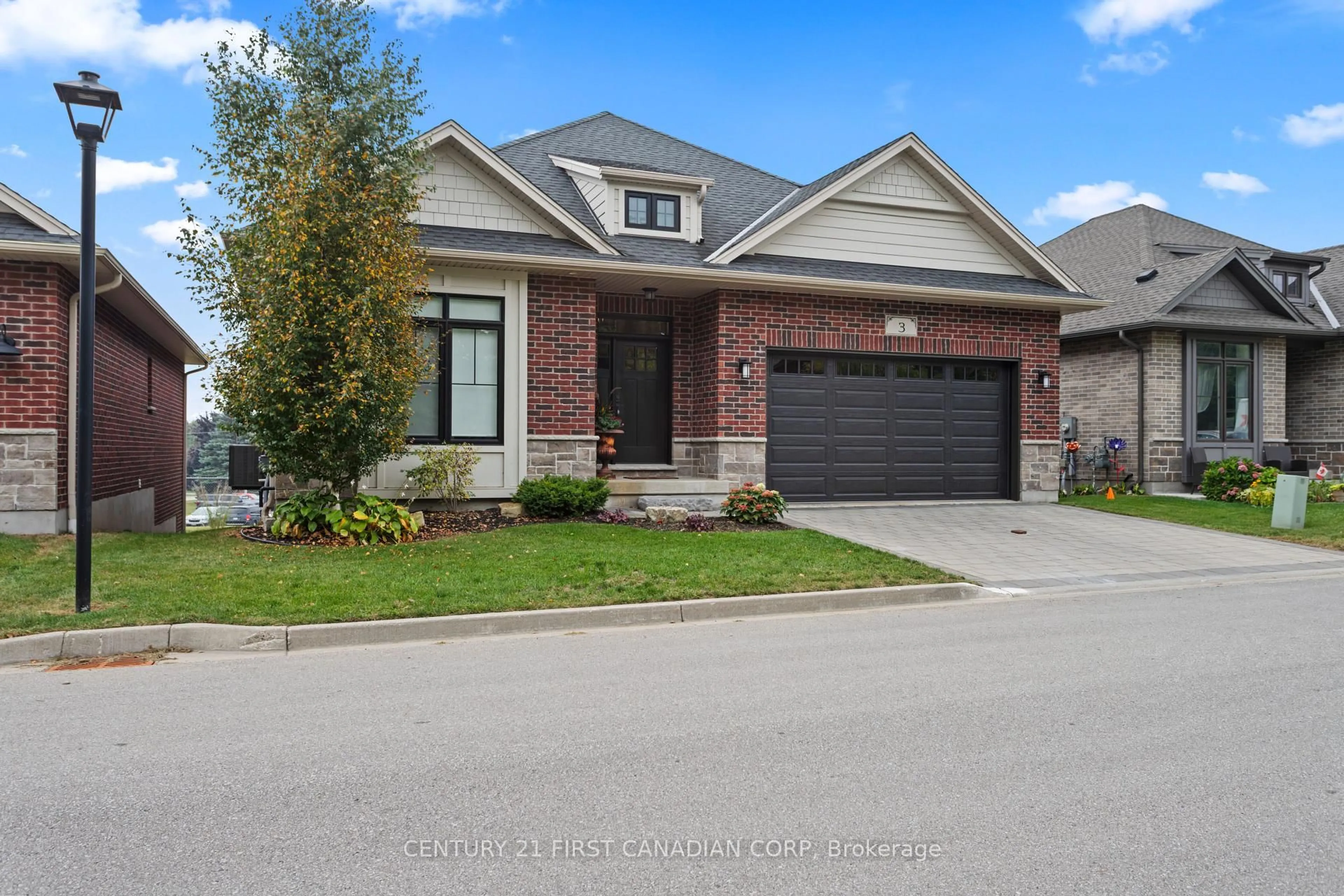 Home with brick exterior material, street for 10038 Oxbow Dr #3, Middlesex Centre Ontario N0L 1R0