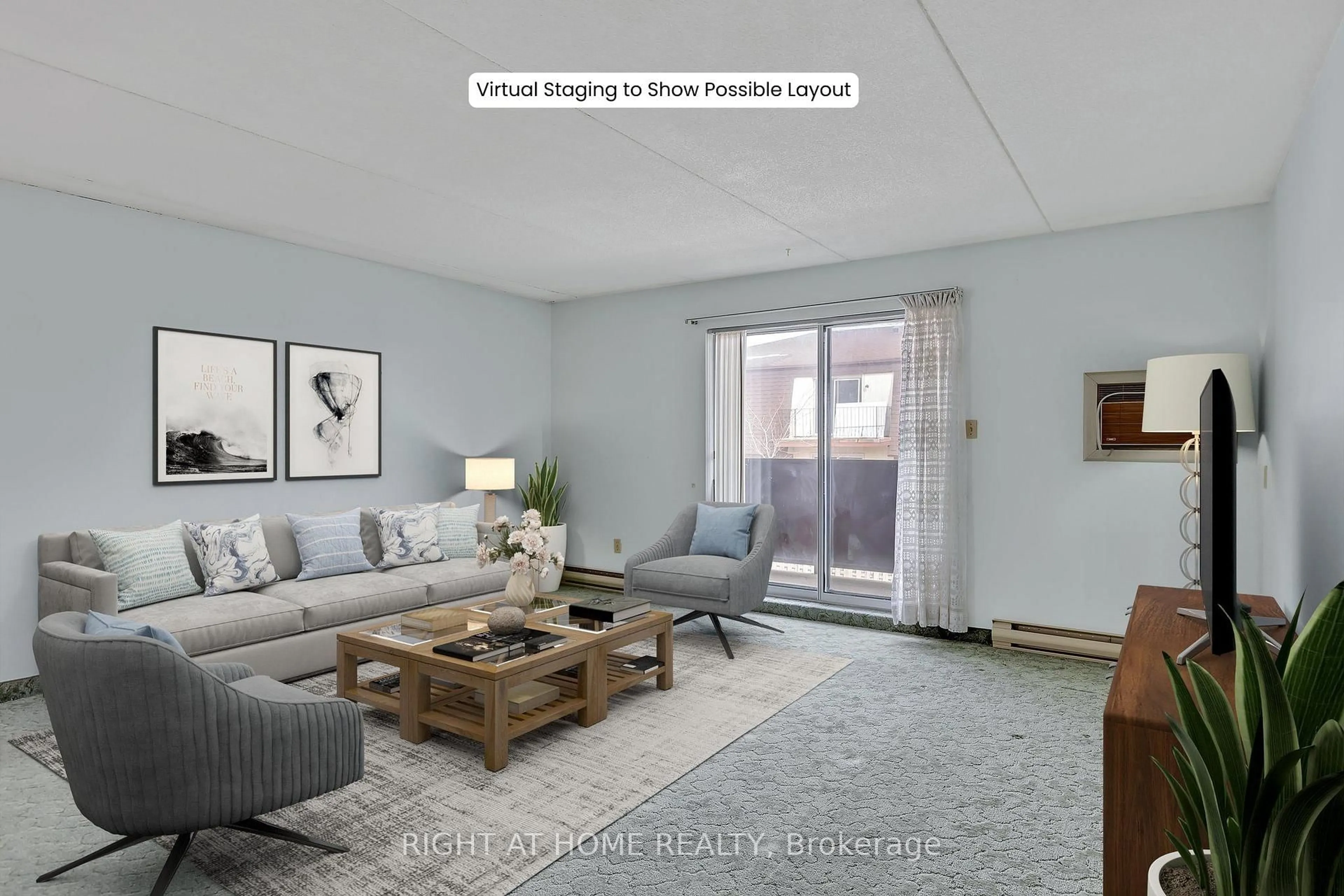 Living room with furniture, unknown for 795 Sherbrooke St #208, Peterborough Ontario K9J 2R2