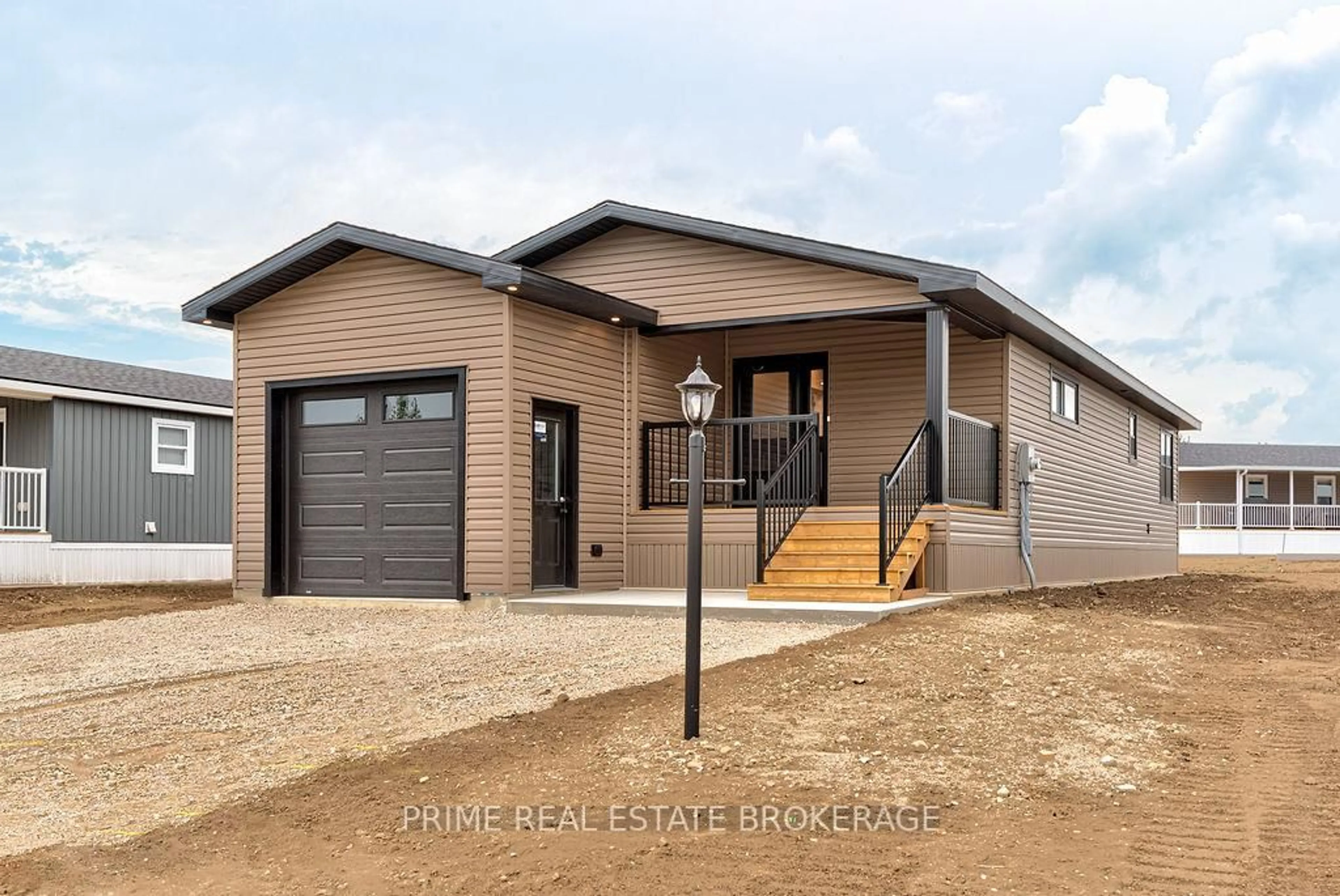 Home with vinyl exterior material, street for 213 Carolynn Way #Lot 7, North Perth Ontario N4W 3G8