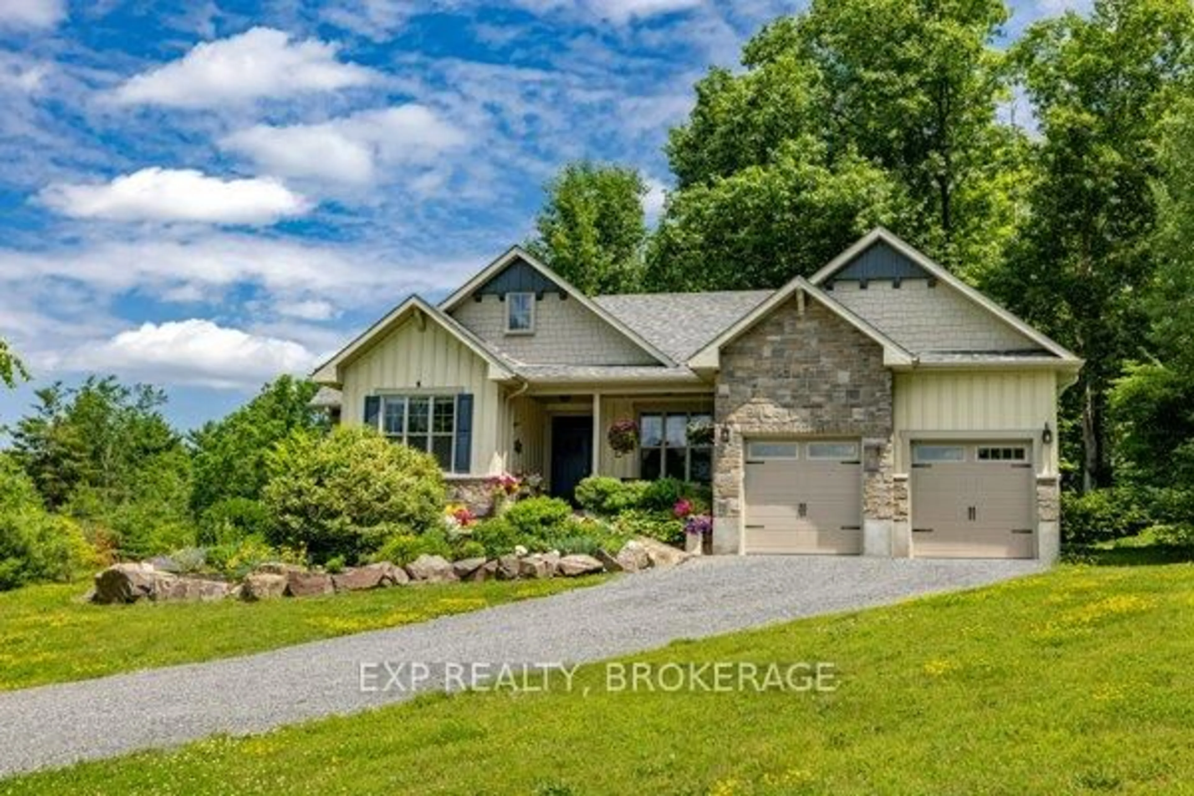 A pic from outside/outdoor area/front of a property/back of a property/a pic from drone, water/lake/river/ocean view for 1071 Cranberry Cove Lane #13, Seeley's Bay Ontario K0H 2N0