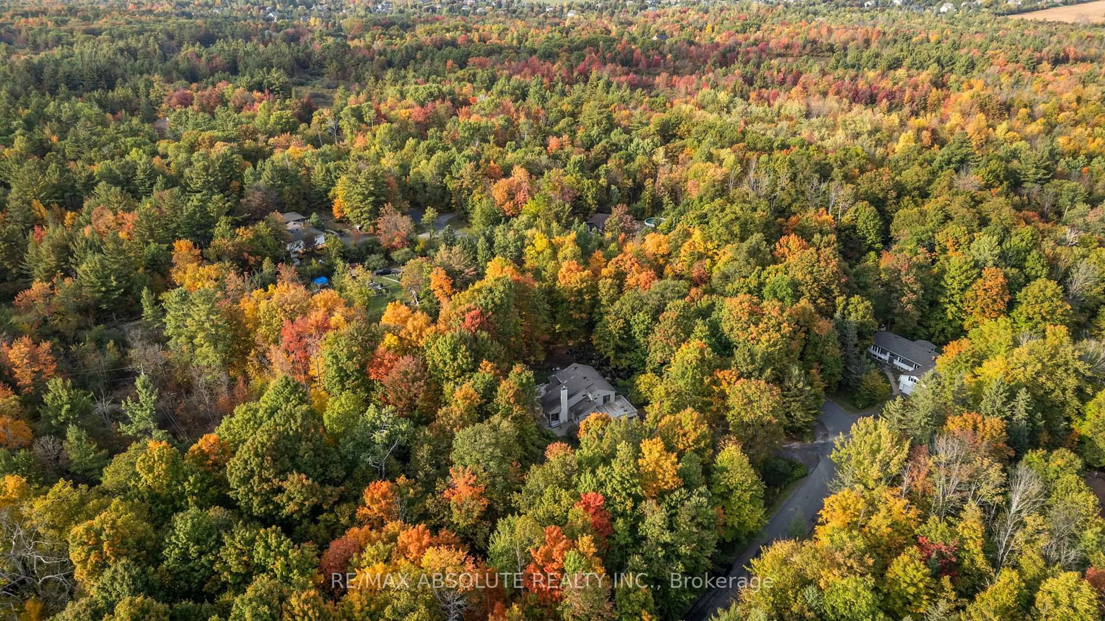 A pic from outside/outdoor area/front of a property/back of a property/a pic from drone, forest/trees view for 109 Pineridge Rd, Carp Ontario K0A 1L0