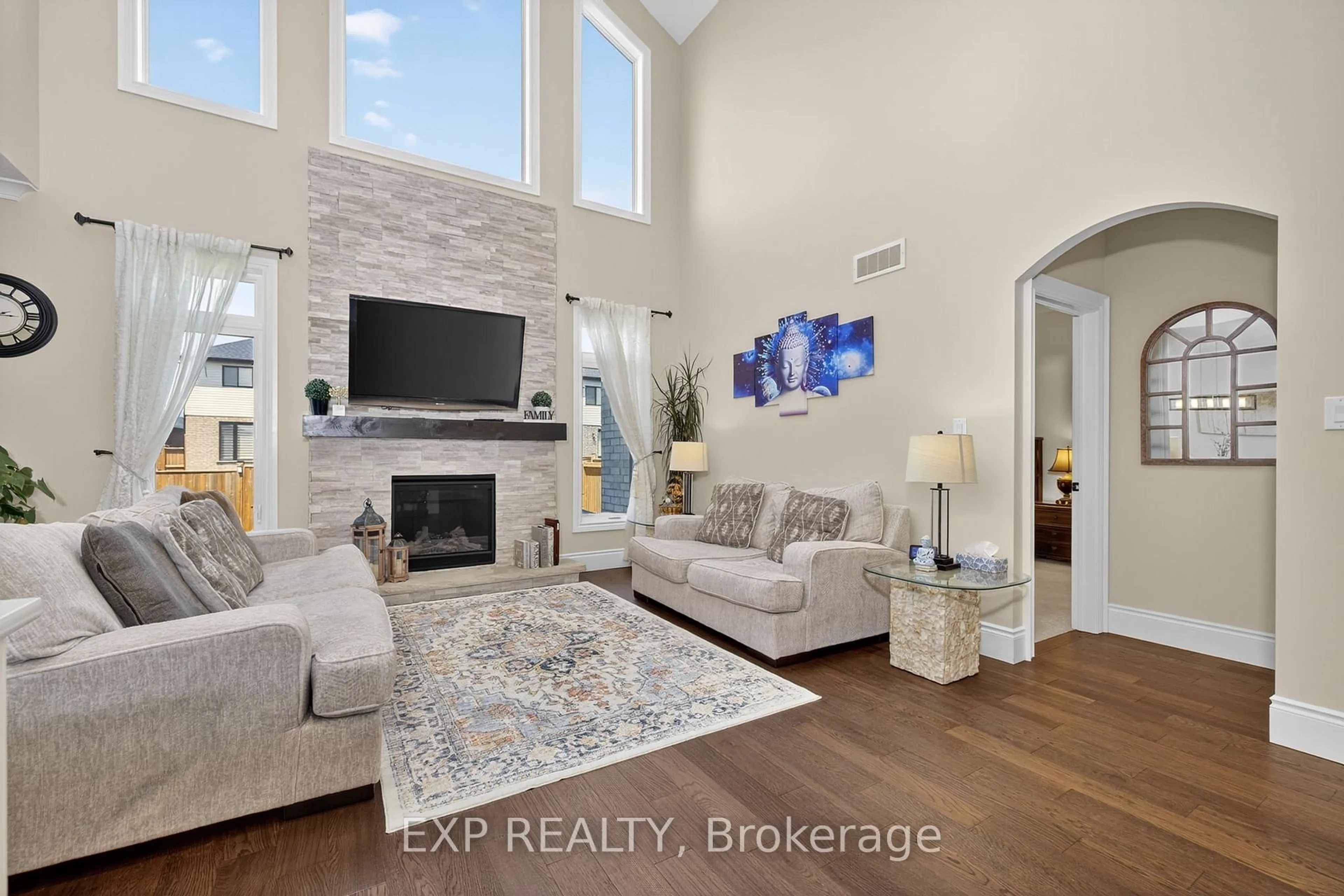 Living room with furniture, ceramic/tile floor for 116 Spencer Ave, Lucan Biddulph Ontario N0M 2J0