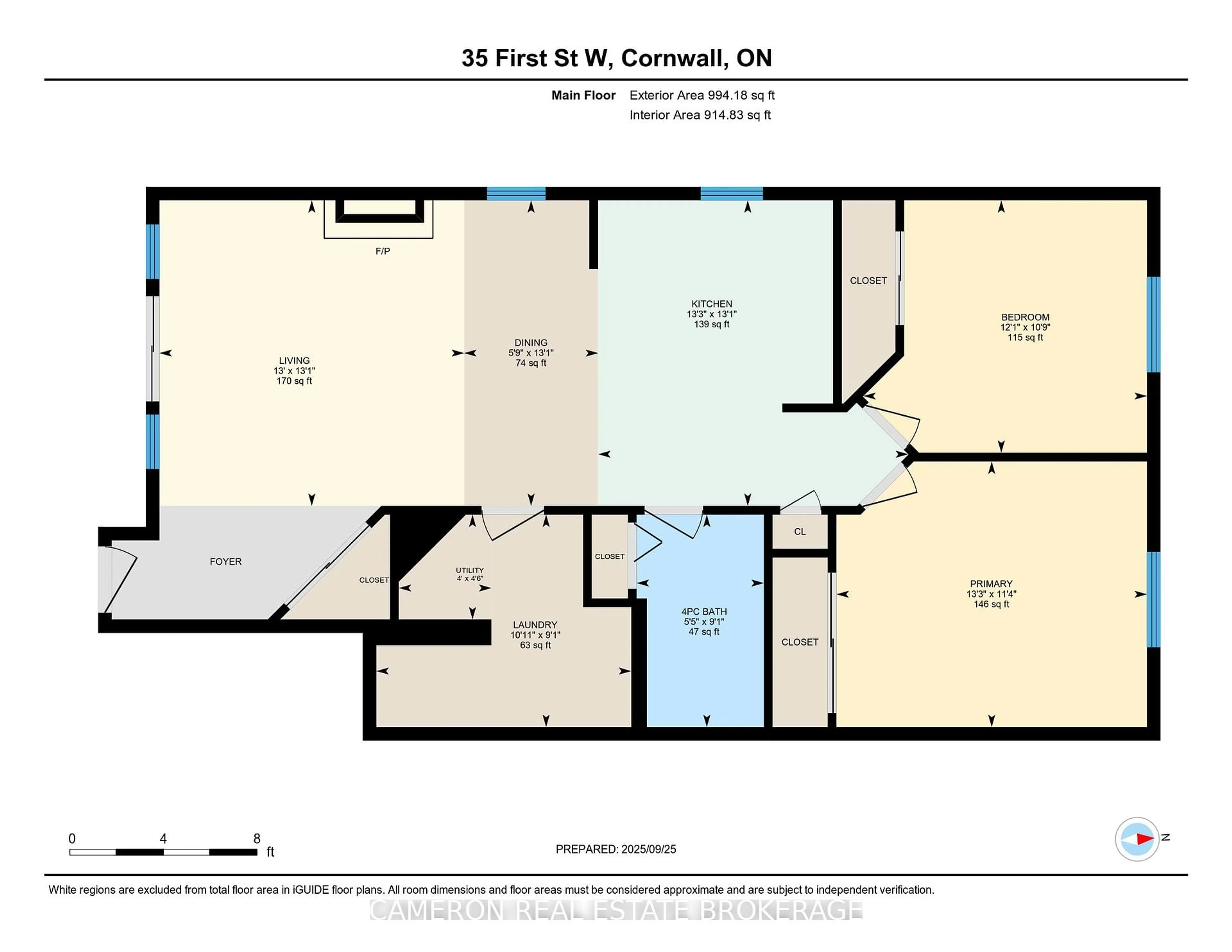 Floor plan for 35 First St #6, Cornwall Ontario K6J 1B8