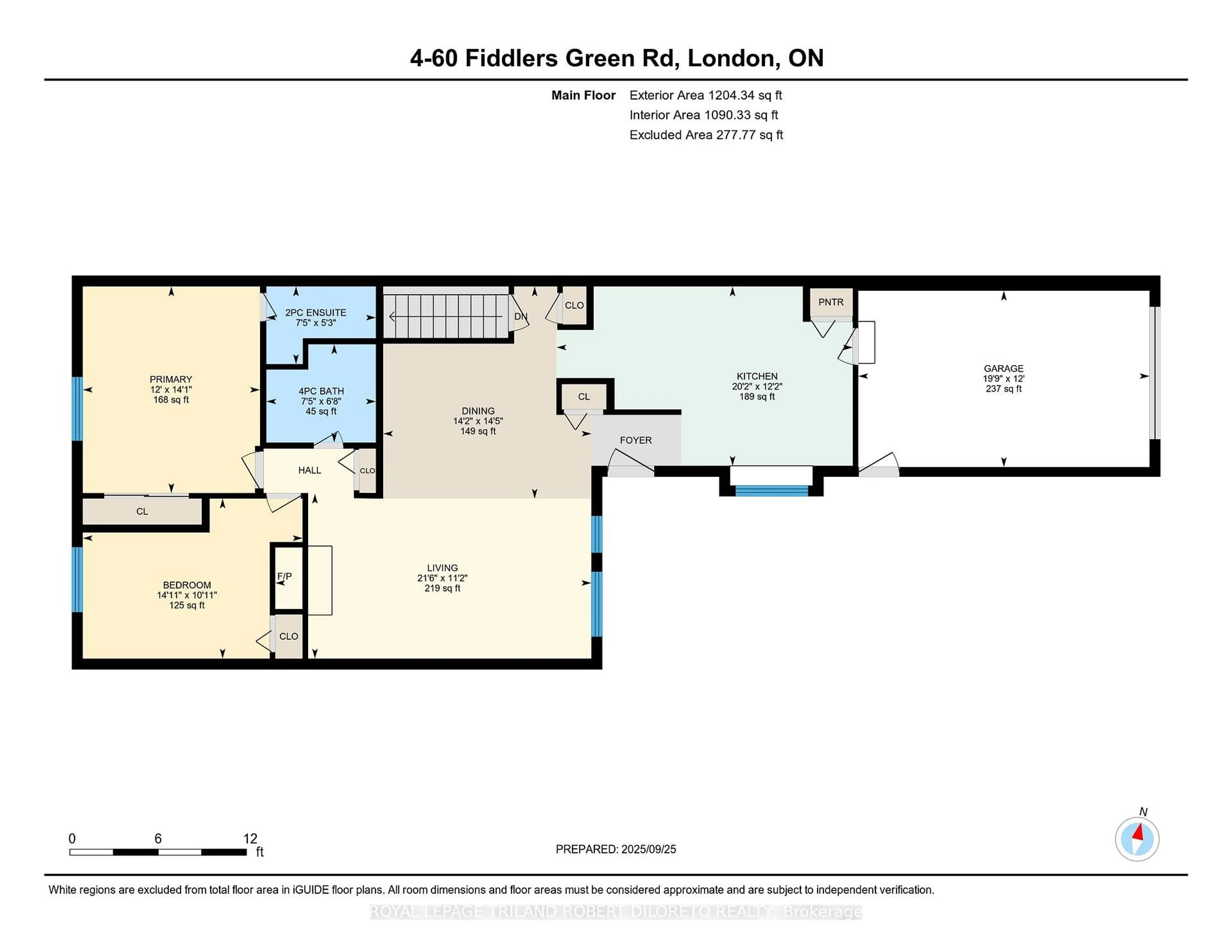Floor plan for 60 Fiddlers Green Rd #4, London North Ontario N6H 4S7
