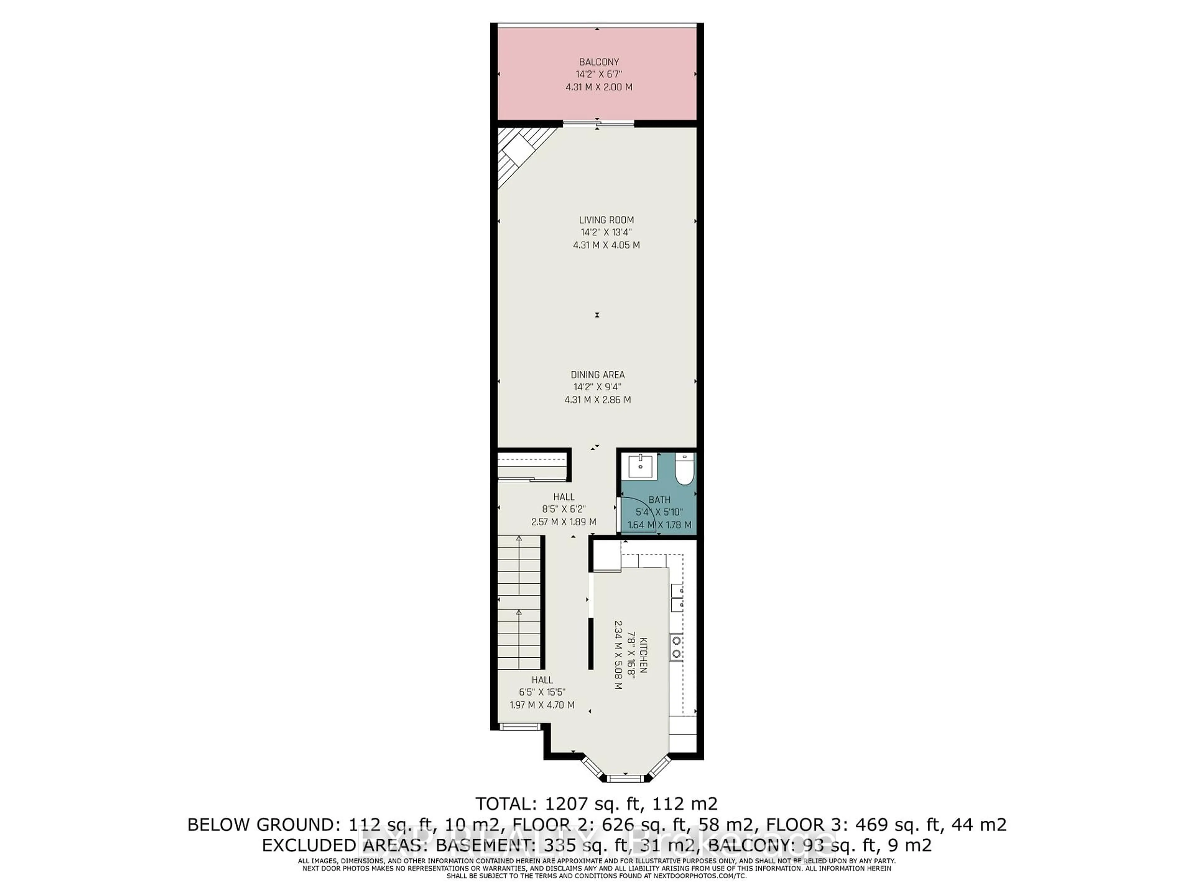 Floor plan for 131 Rushford Pvt #67, Ottawa Ontario K1T 3C5