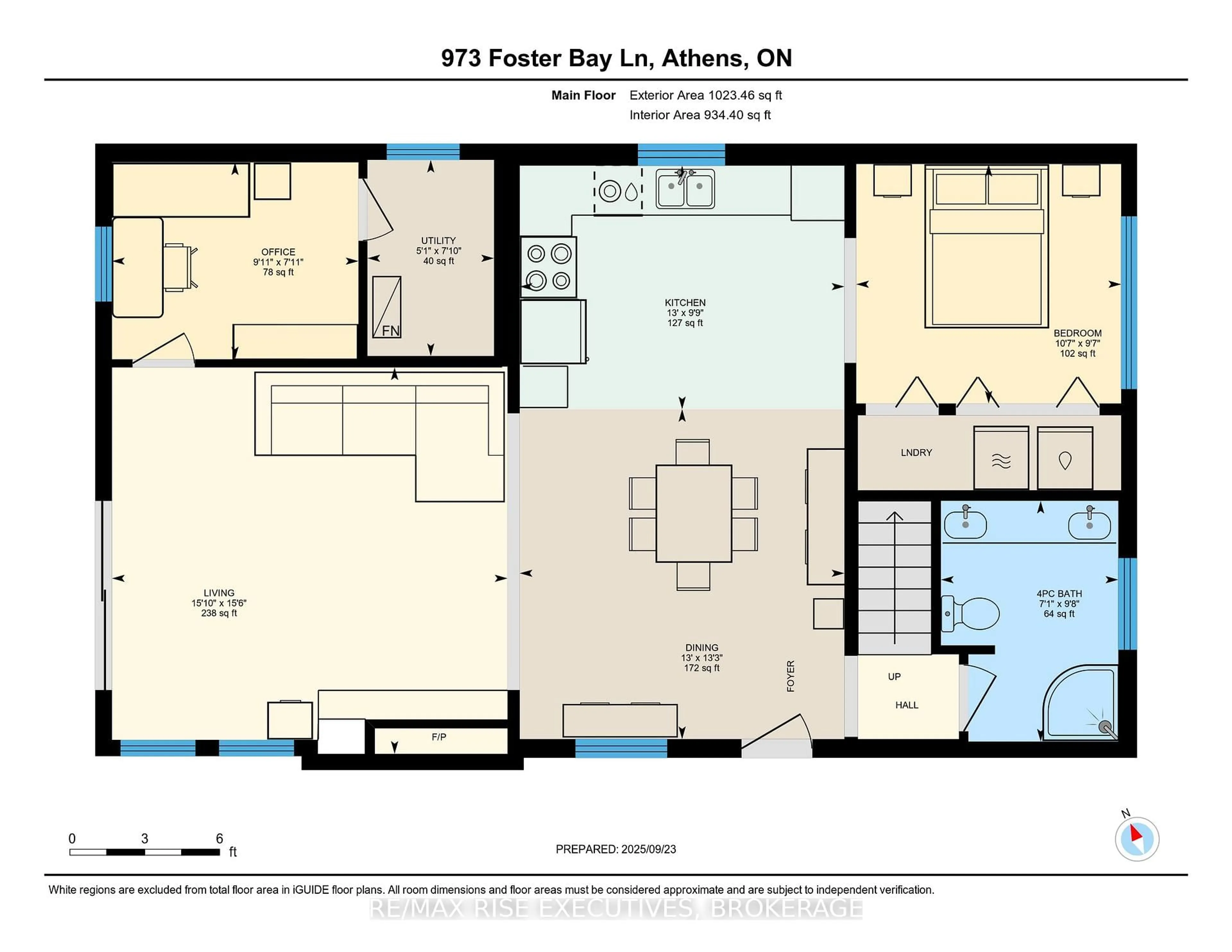 Floor plan for 973 Foster Bay Lane, Leeds and the Thousand Islands Ontario K0E 1B0