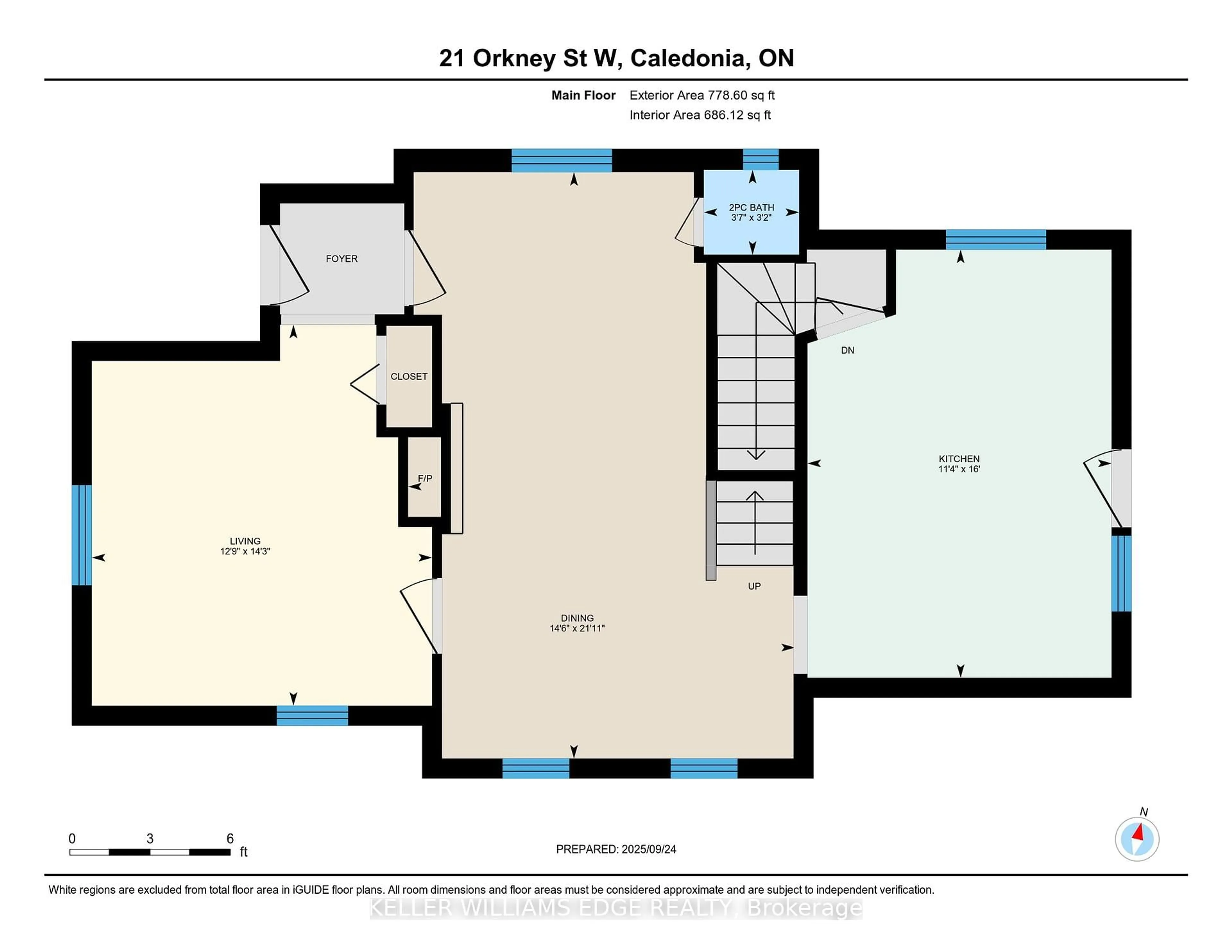 Floor plan for 21 Orkney St, Haldimand Ontario N3W 1B1